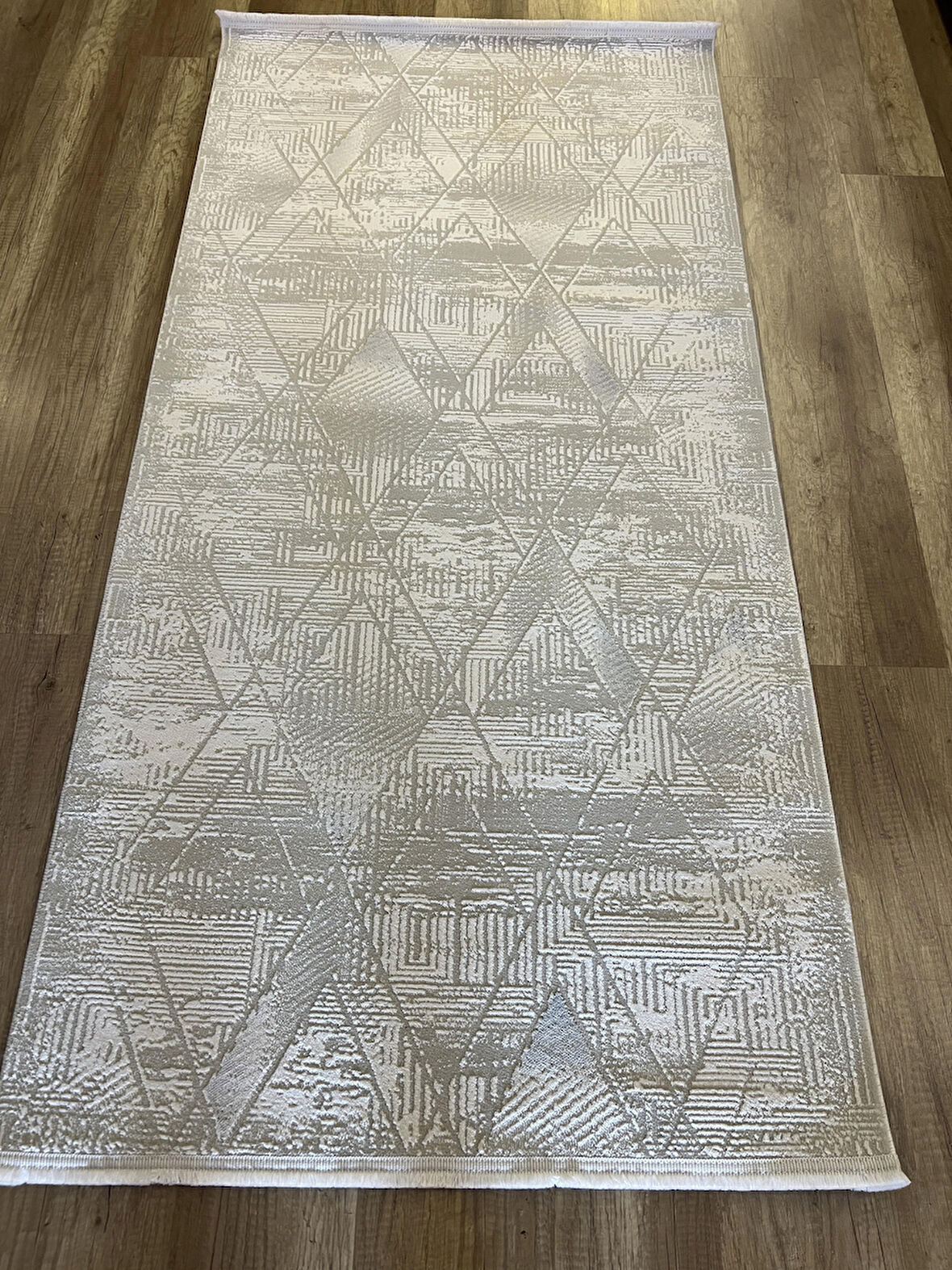 Hoom Rugs Moda 1096 Gri Yün Dokulu Akrilik Antibakteriyel Modern Halı