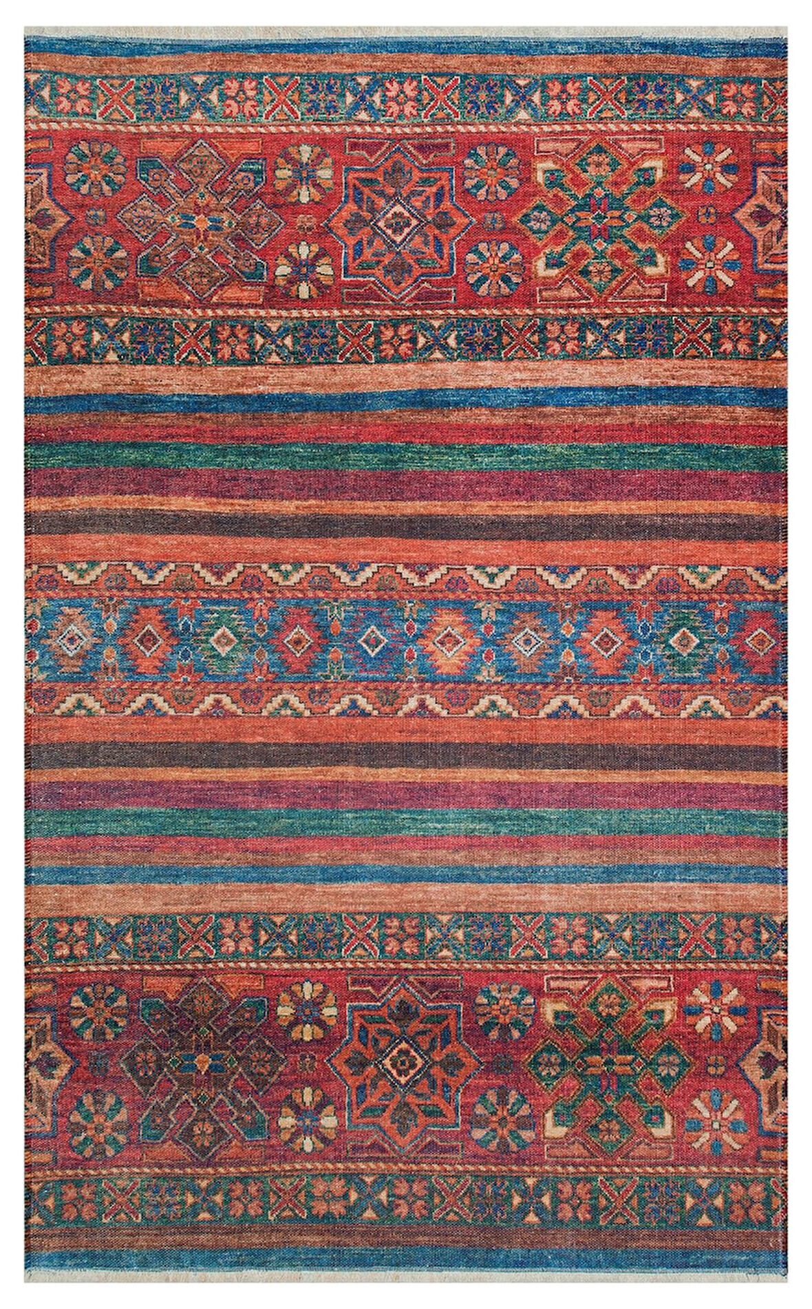 Eko Halı Ruby RB 09 Multy Yıkanabilir Modern Renkli Kilim