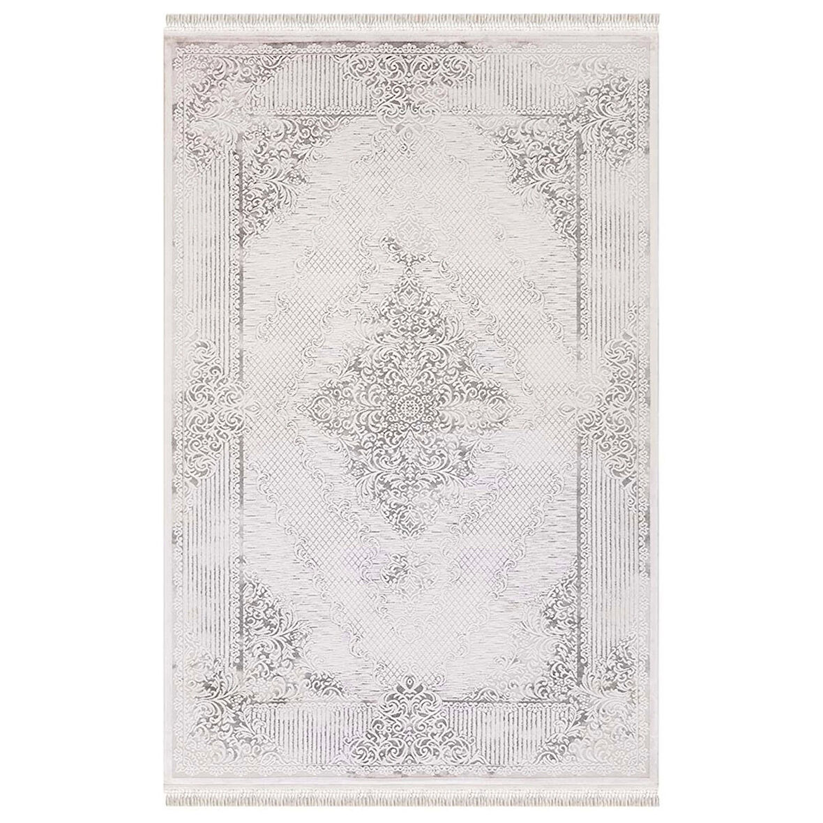 İpek Mekik Halı Blossom 13641 Gri Salon Halısı