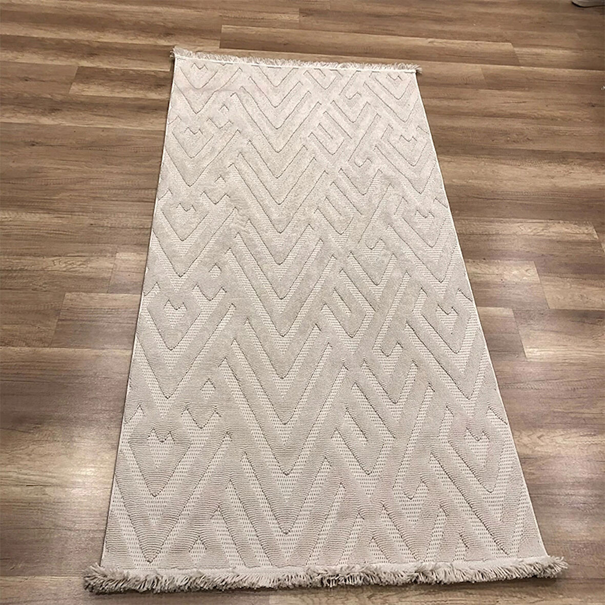 Hoom Rugs Mind 1118 Bej Modern İskandinav Kaymaz Taban Halı