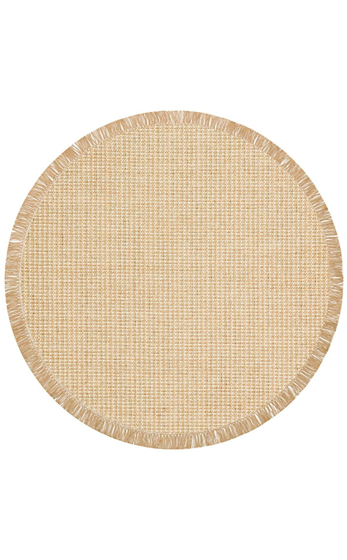 Eko Halı Brooklyn BRK 01 Natural Beige Yuvarlak Kilim