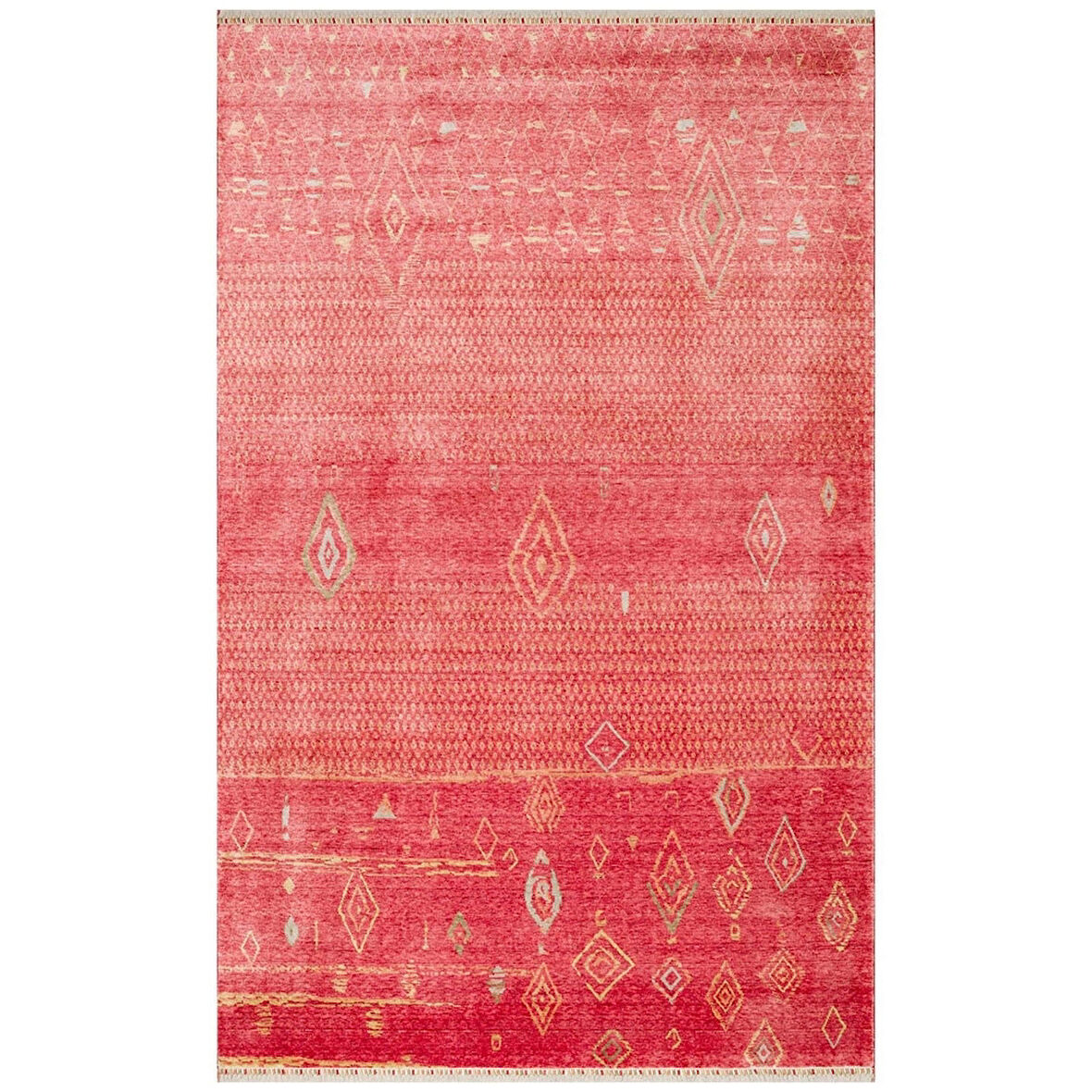 Hoom Rugs Nepal ZR 15 Yün Viskon Tensel Red Autumn Otantik Modern Uşak Halısı