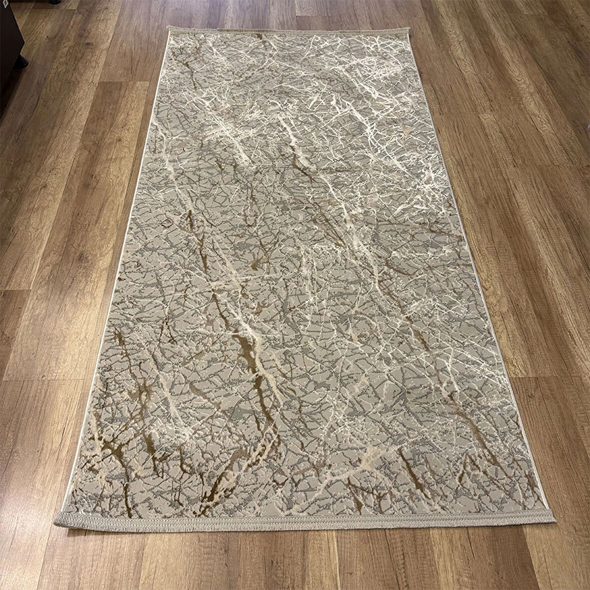Hoom Rugs  Ares 1139 Vizon Modern Düz Desen Pamuk Taban Halı