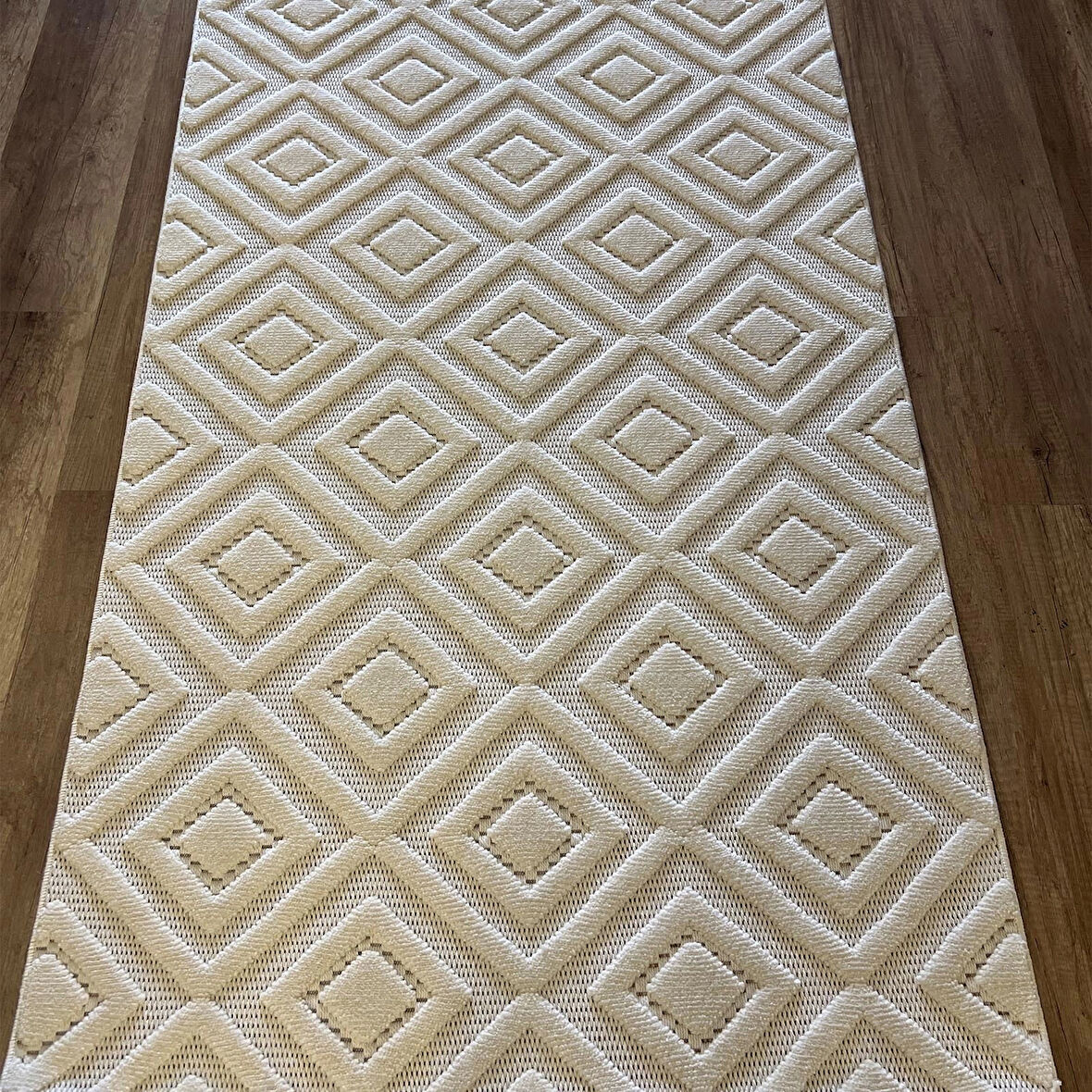 Hoom Rugs Design 1089 Krem Yumuşak Dokulu İskandinav Halı