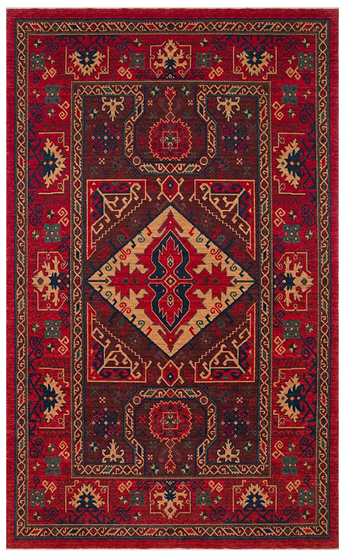 Hoom Rugs Cadis KDM 04 Red Vintage El Emeği Yüksek Kara Tezgah Halısı