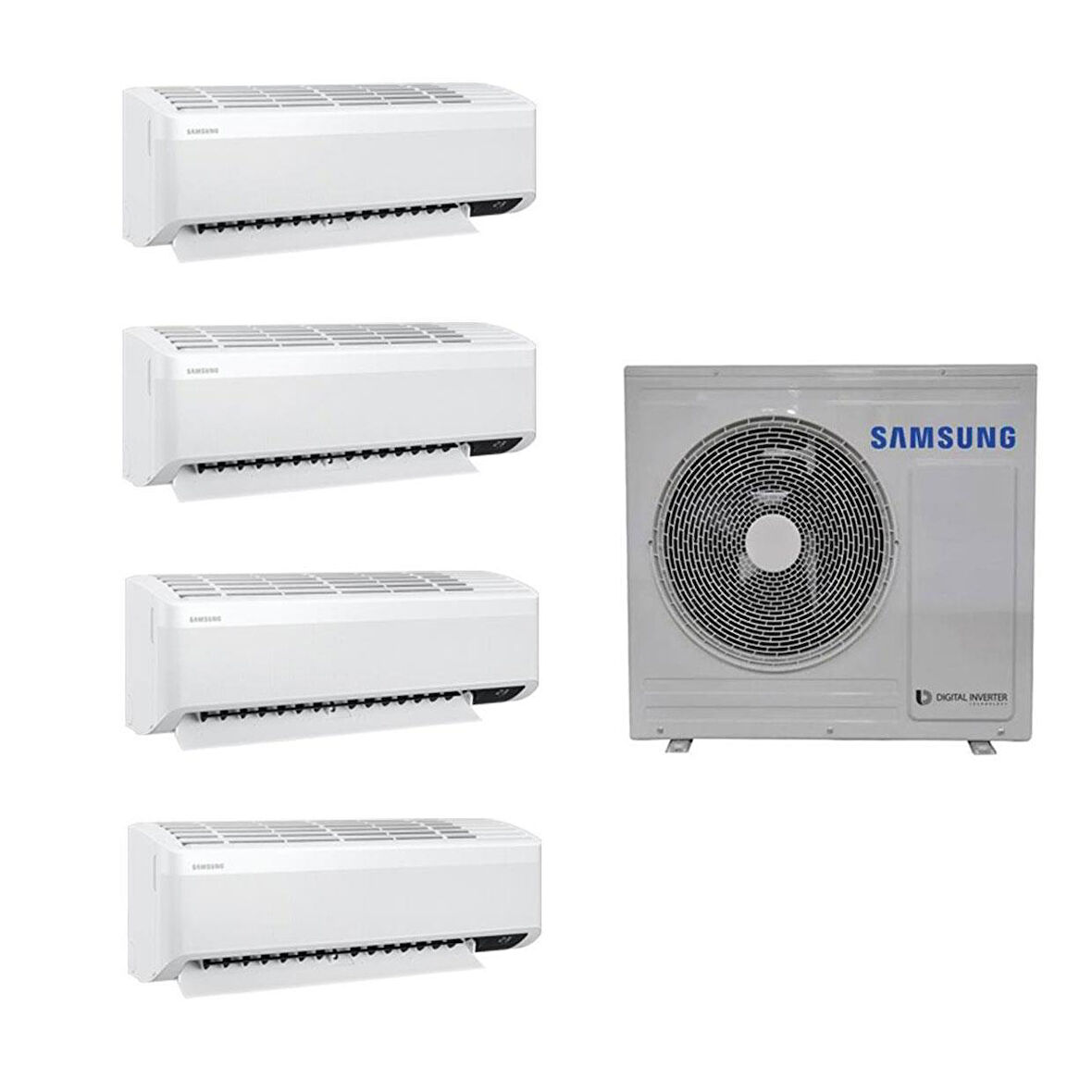 Samsung Wind Free Multi 1+4 Sistem (AJ100TXJ5KH/EA) 7+9+9+18 Btu 10 kw Dış Ünite 