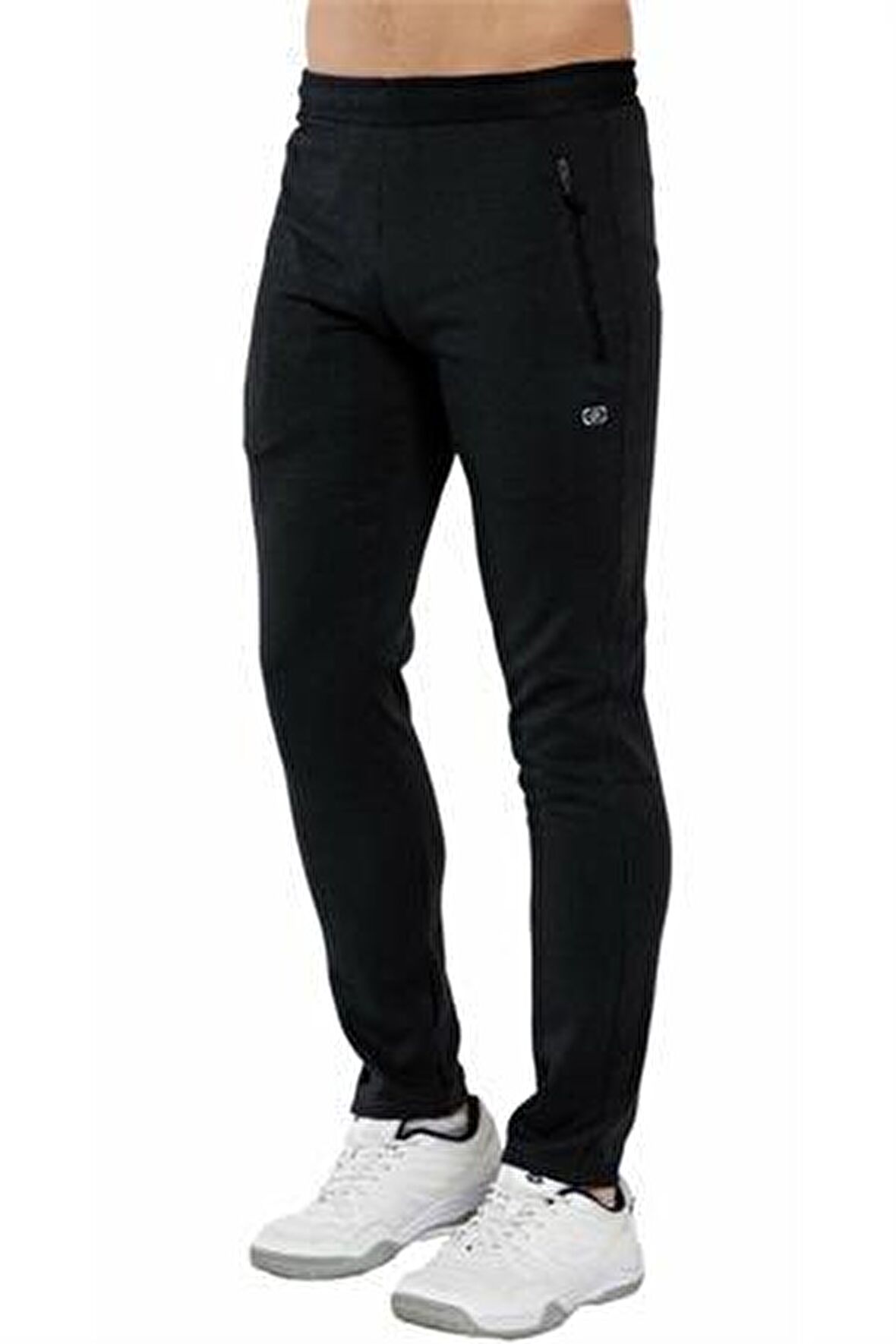 Crozwise 2182-10 Drops Kumaş Dar Paça Beden L Siyah Erkek Spor Pantolon