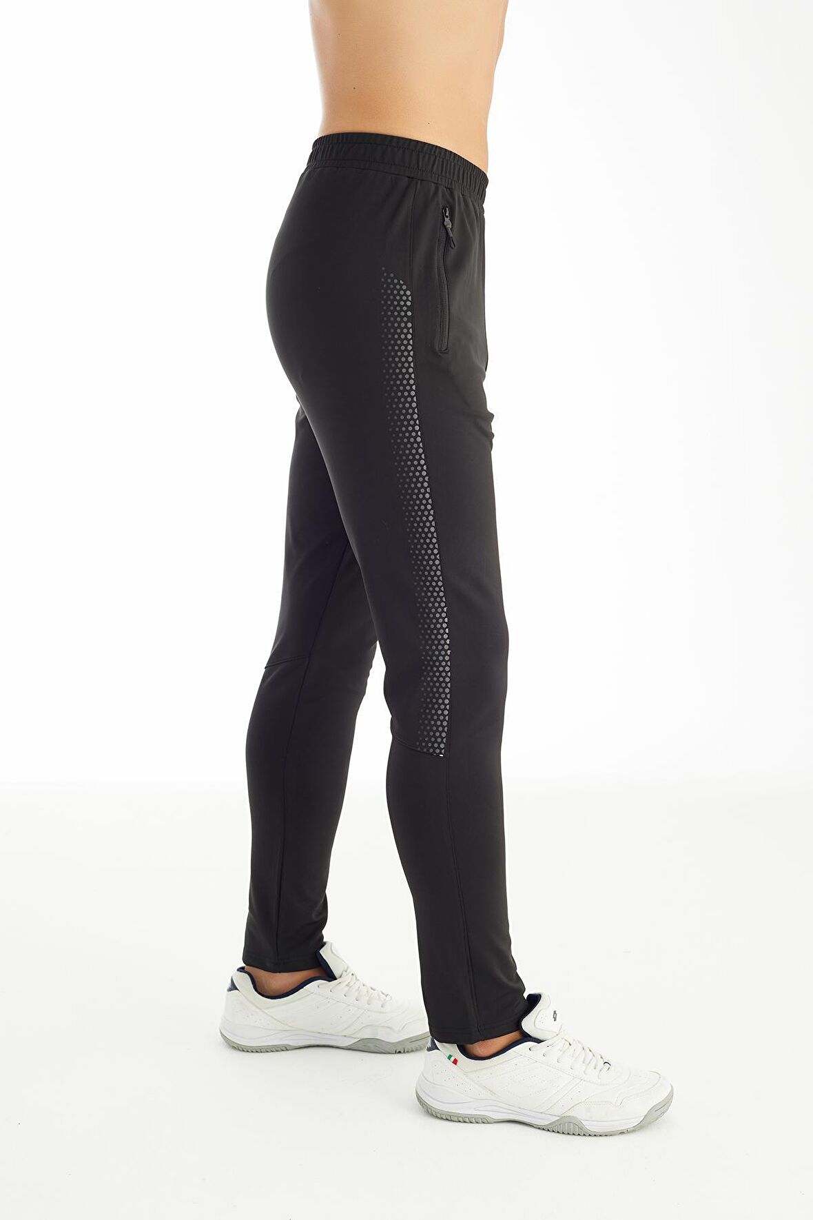 Crozwise 2189-10 Siyah Beden S Dar Paça Regular-Fit Erkek Spor Pantolon