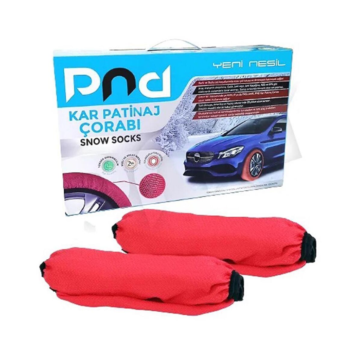 Pnd Kar Çorabı Kırmızı Renk 2X-Large Beden