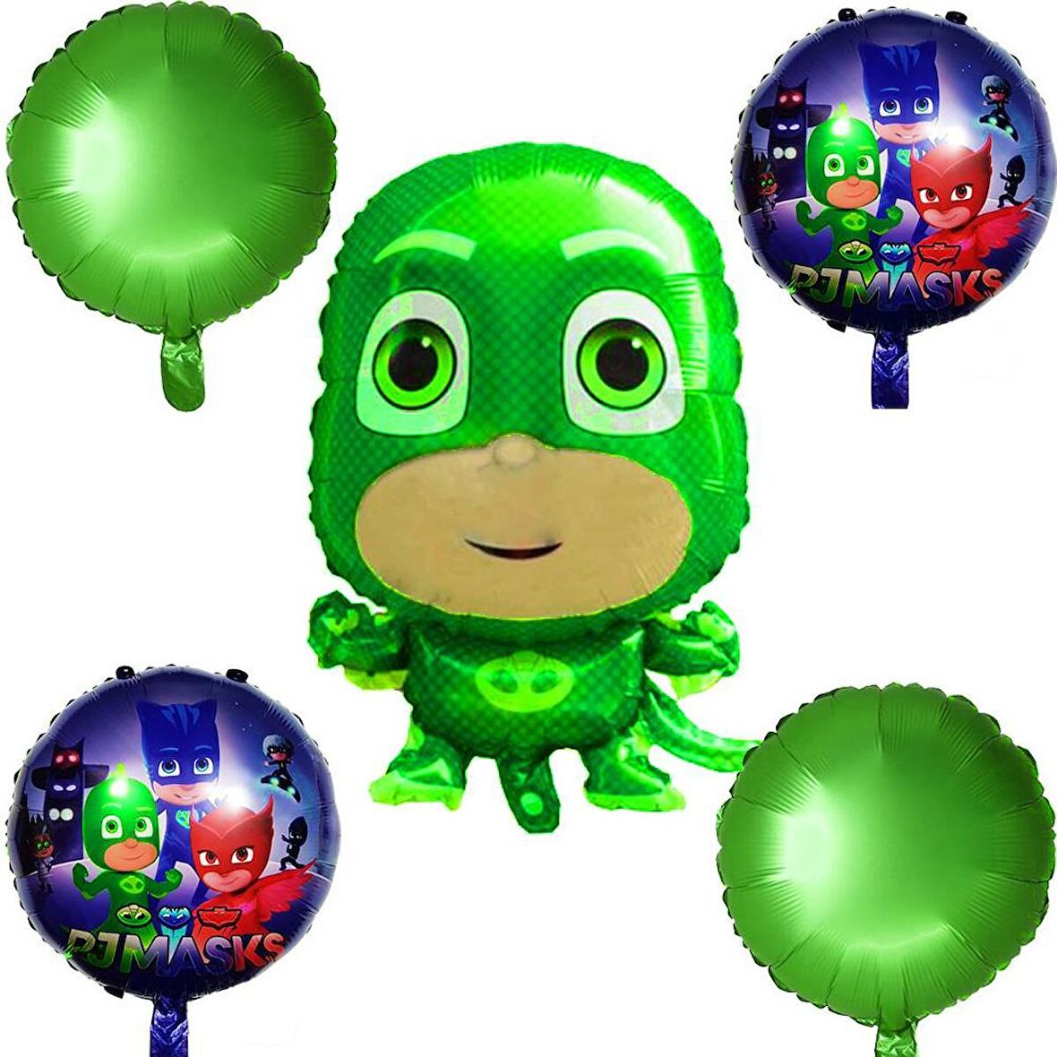 Pj Masks (Pijamaskeliler) 5li Folyo Balon Seti