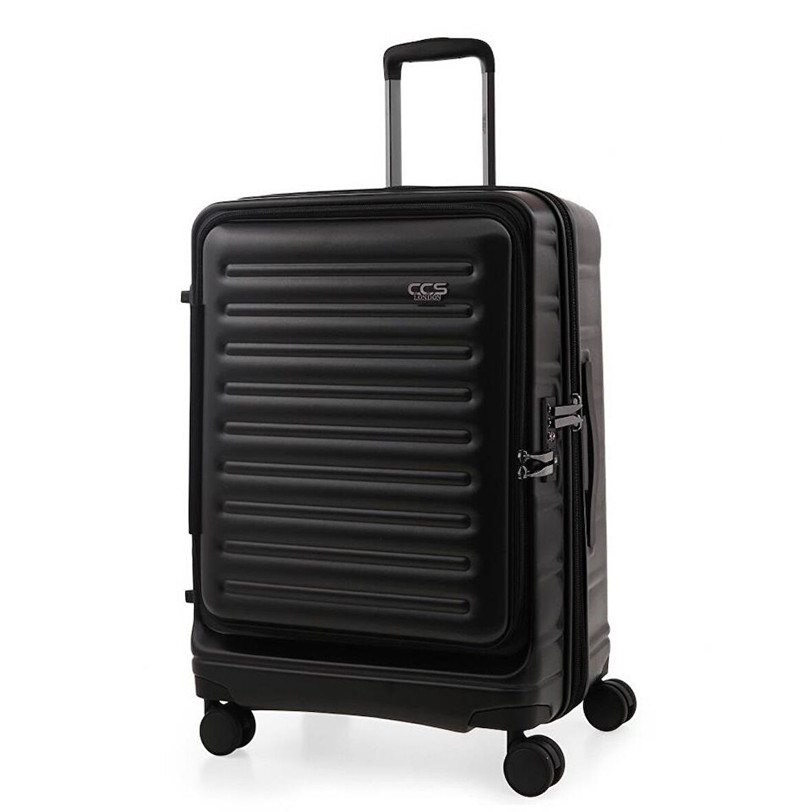 ÇÇS 5238 Lüx Orta Boy Valiz Siyah