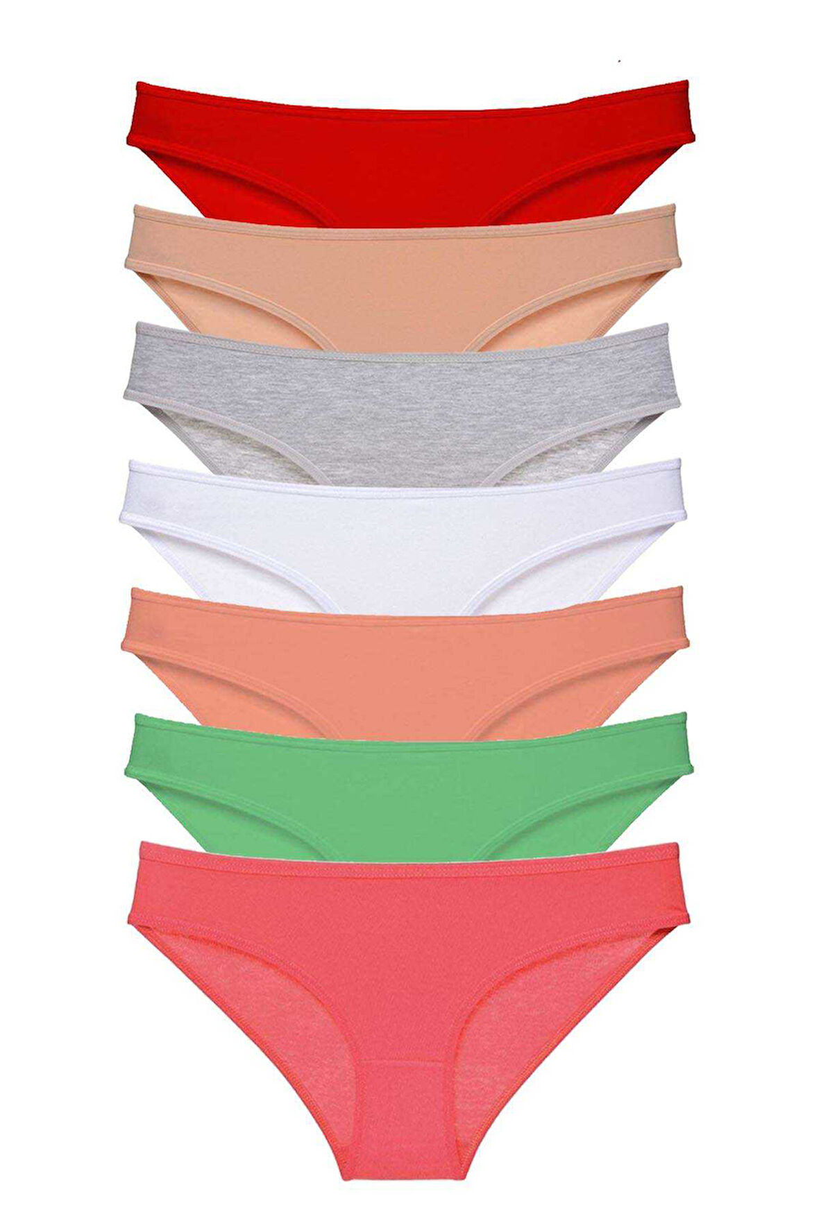 7 adet Süper Eko Set Likralı Kadın Slip Külot Set 8