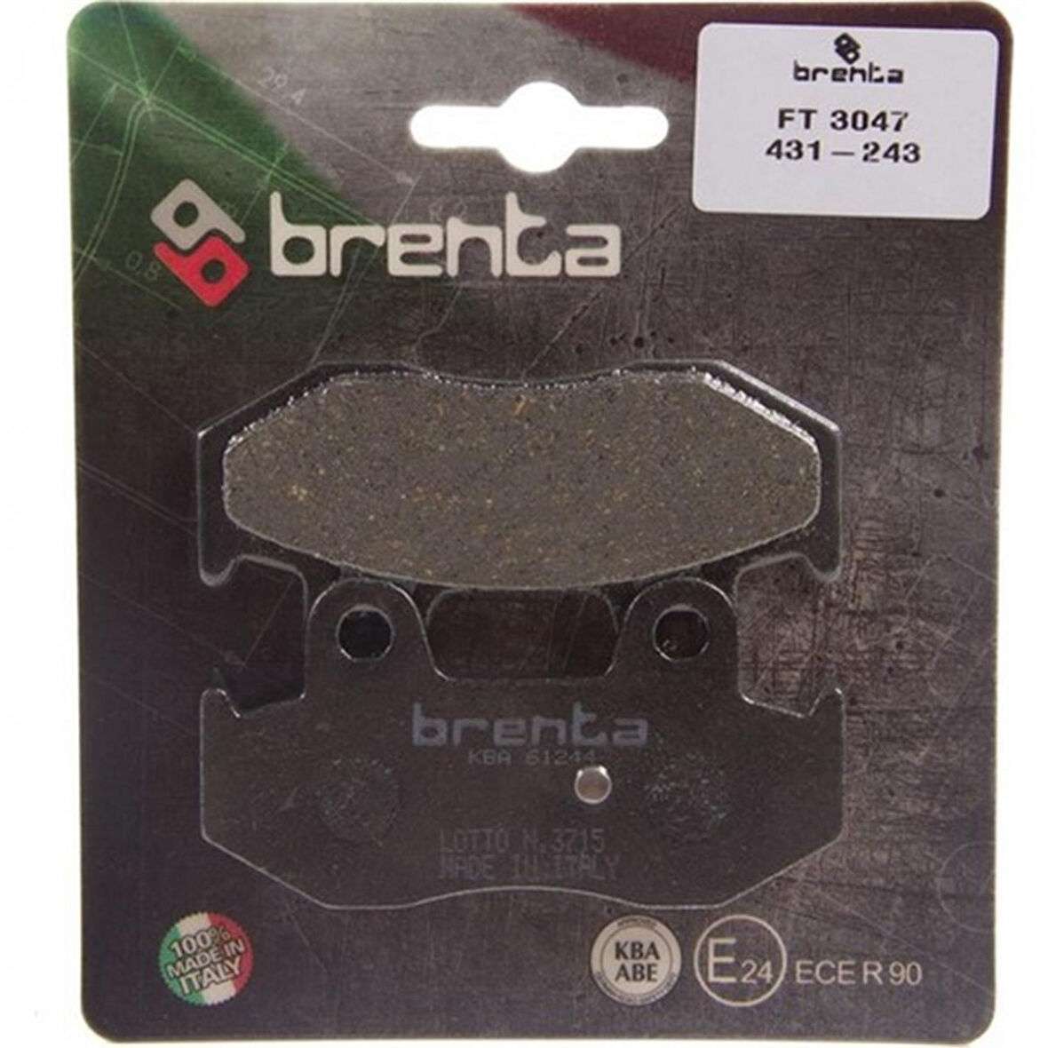 Brenta Organik Fren Balata Ft 3047 Suzukı Burgman 400 01-06 , Burgman 250 01-02 (411)