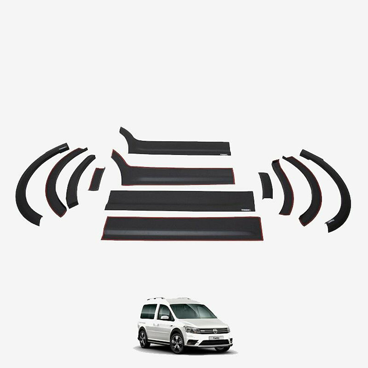 Volkswagen Caddy 2015-2020 Dodik Set 12 Parça Kısa Şase Sol Sürgü