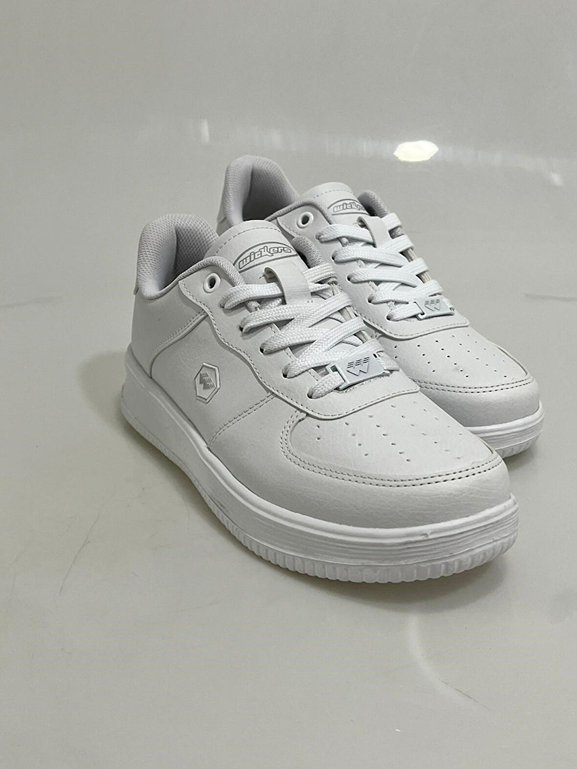 2542 Wickers Beyaz-Beyaz Poli Taban kadin Spor Ayakkabısı