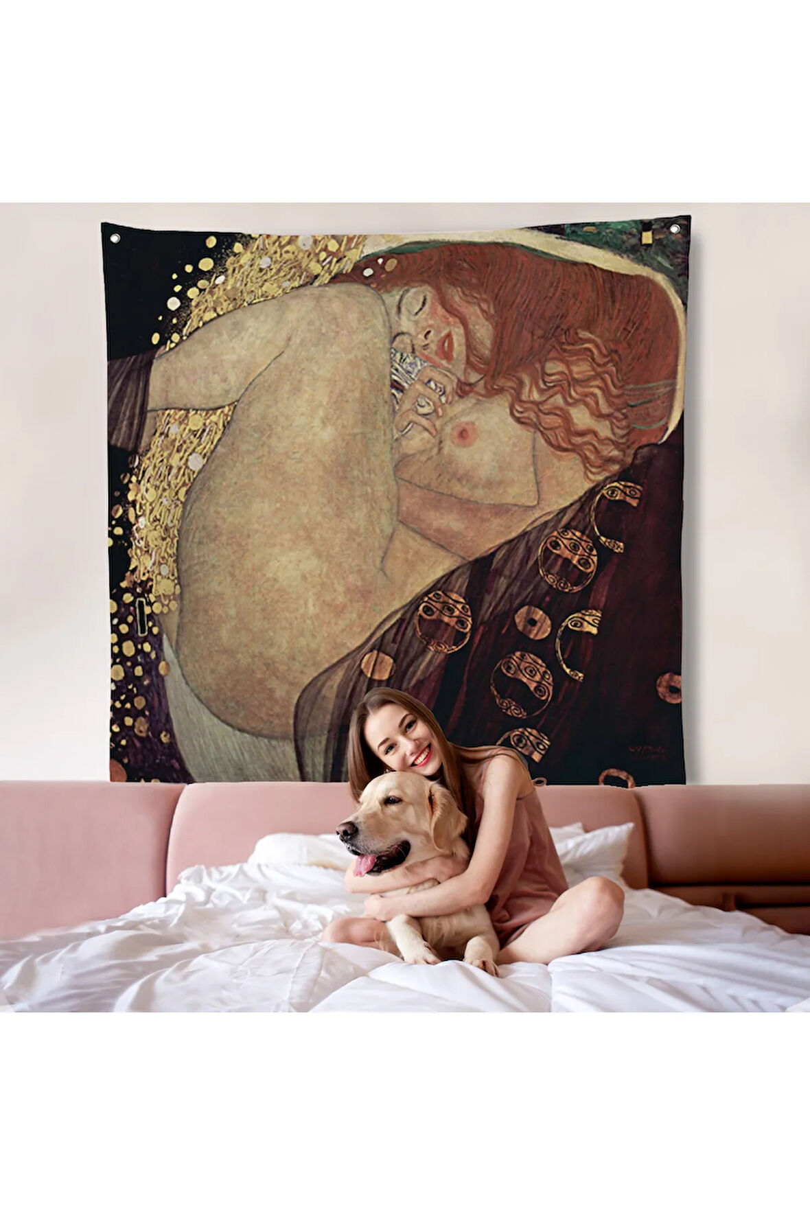 Gustav Klimt Danae Duvar Örtüsü-8340