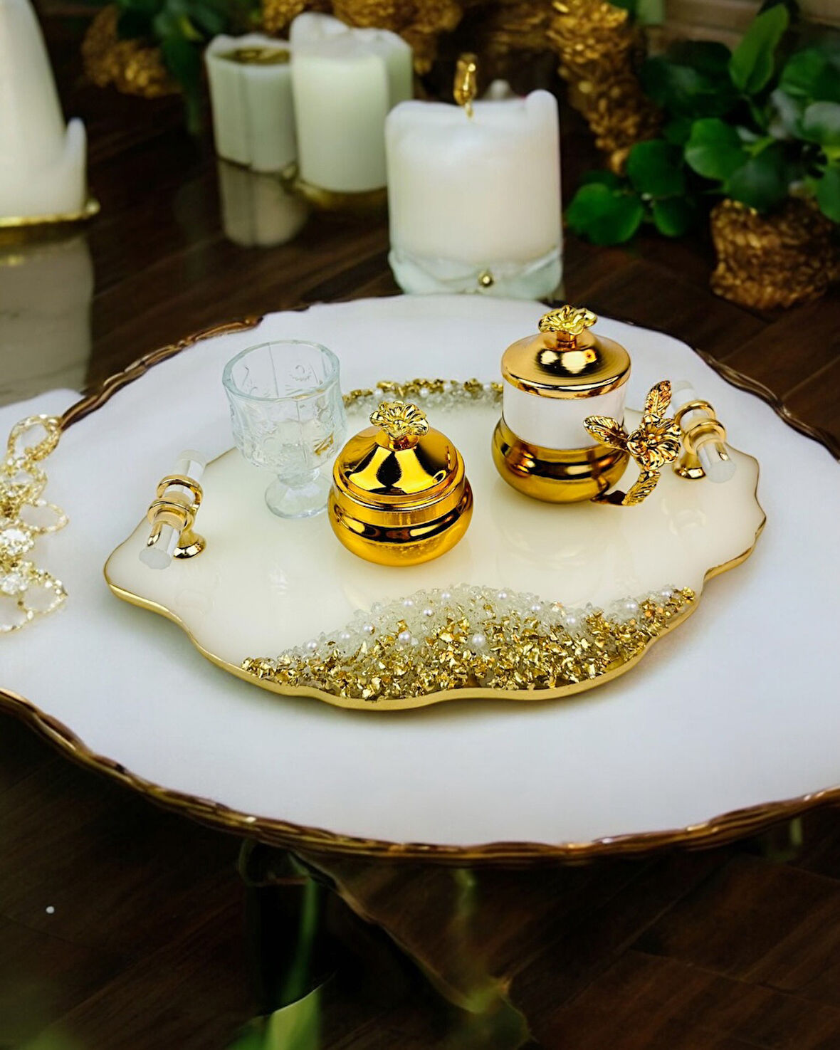 Spark Söz Damat Kahve Tepsisi