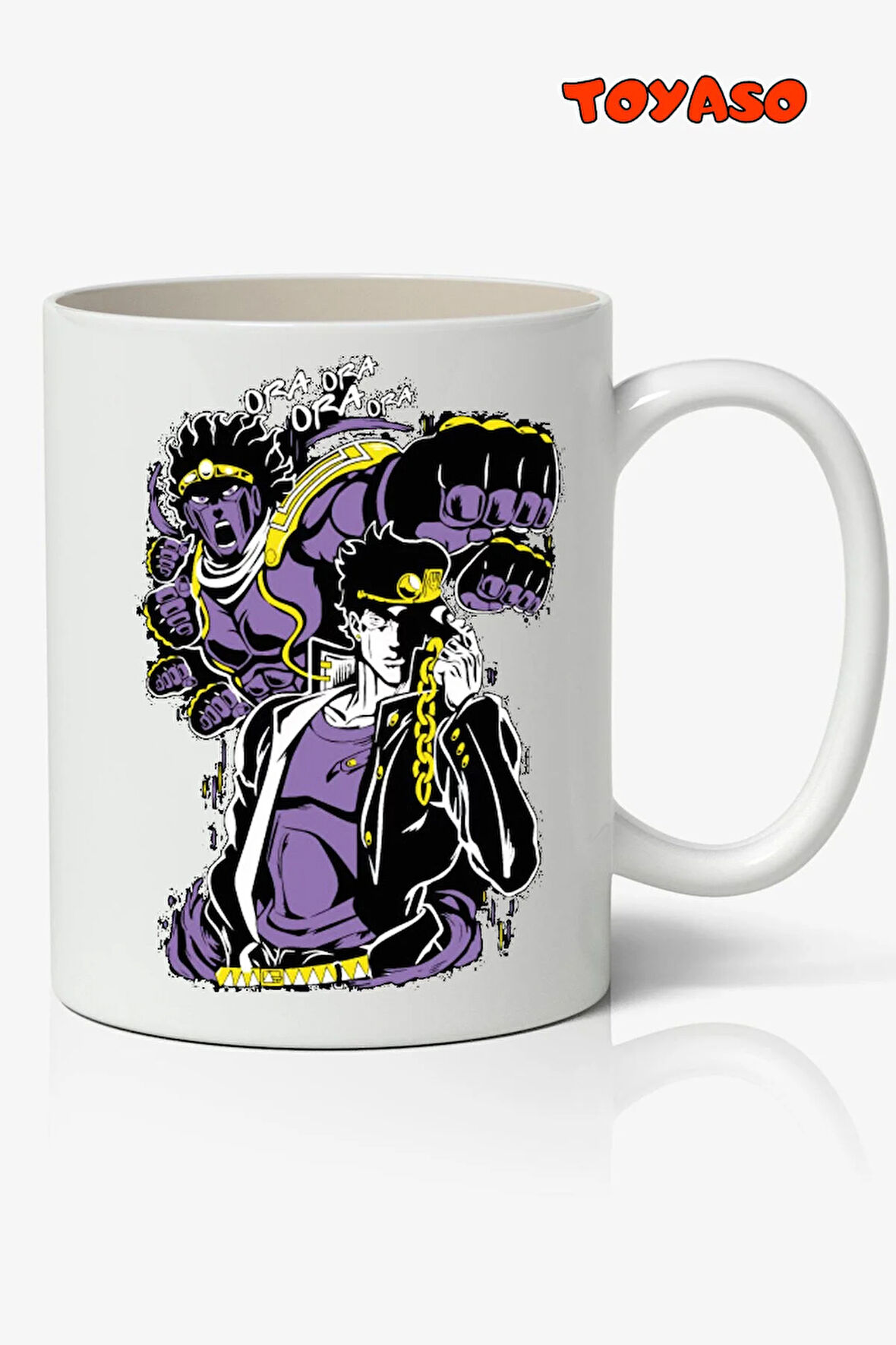 Jojo's Bizarre Adventure Anime Temalı Beyaz Kupa Bardak Sevgiliye Arkadaşa Hediye