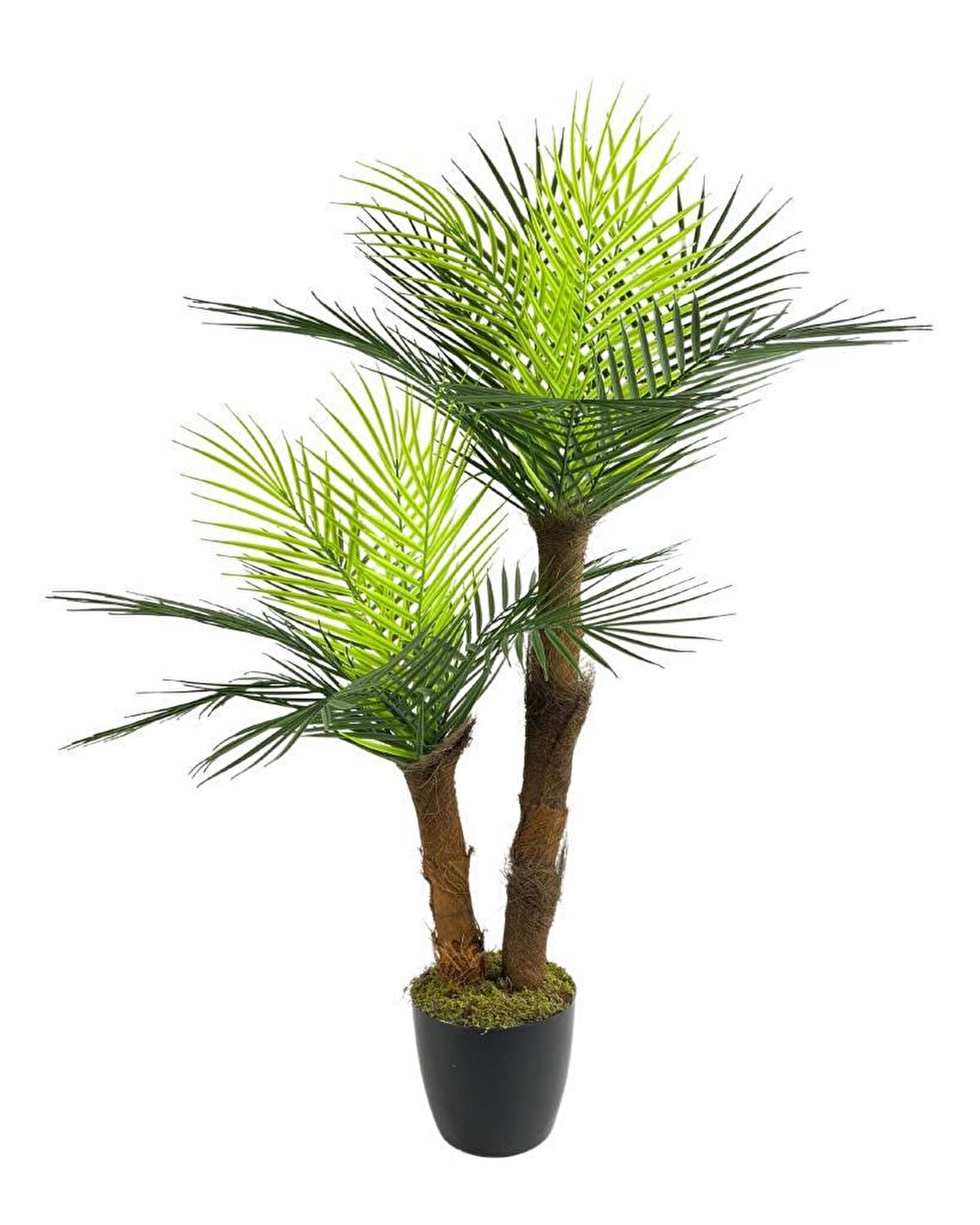 Yapay Ağaç 2 Dal 100cm Areka Palmiye Ağacı Areka 2Katlı Salon Çiçeği Yapay Çiçek