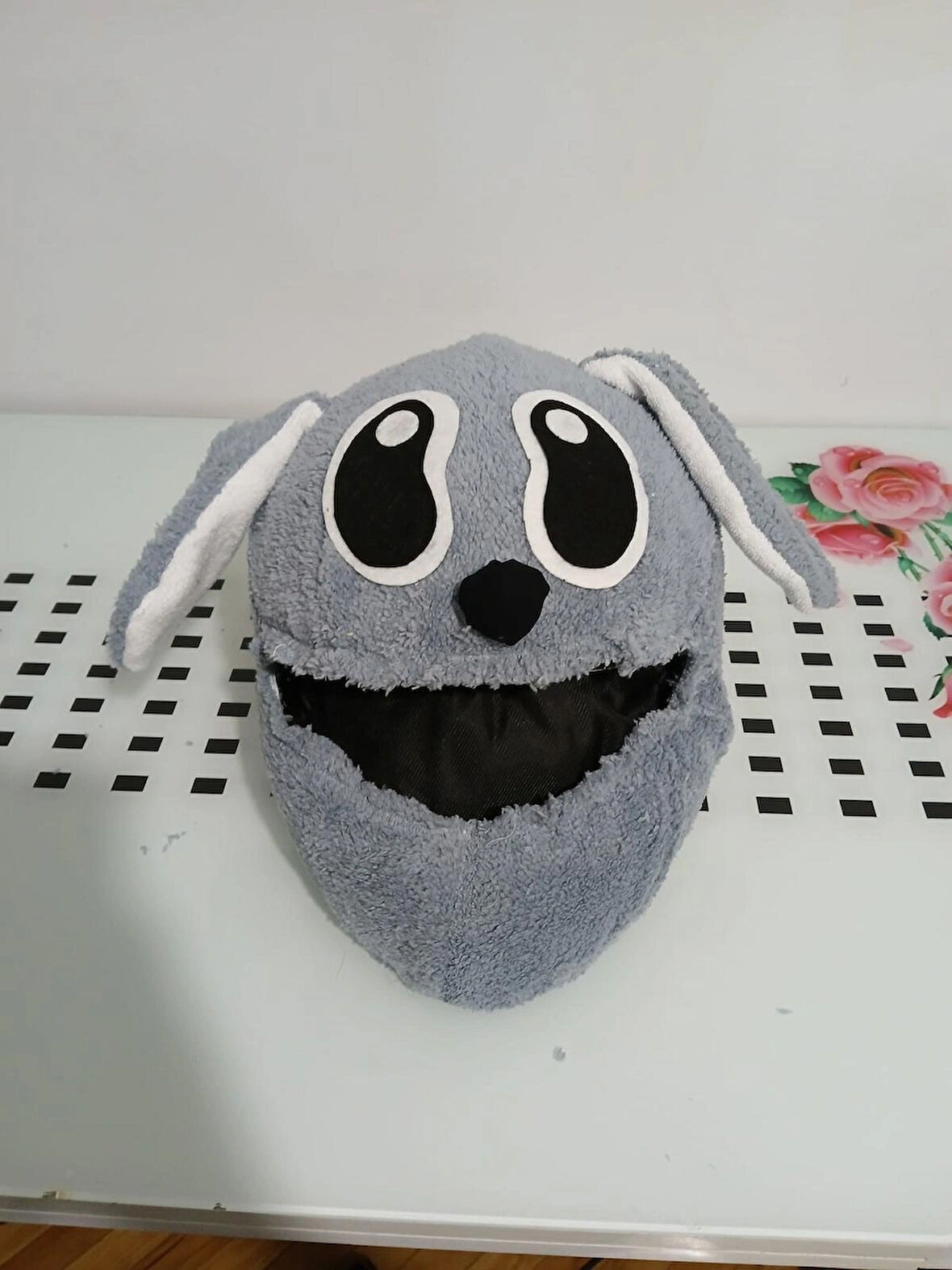 Peluş Tavşan Kask Kılıfı