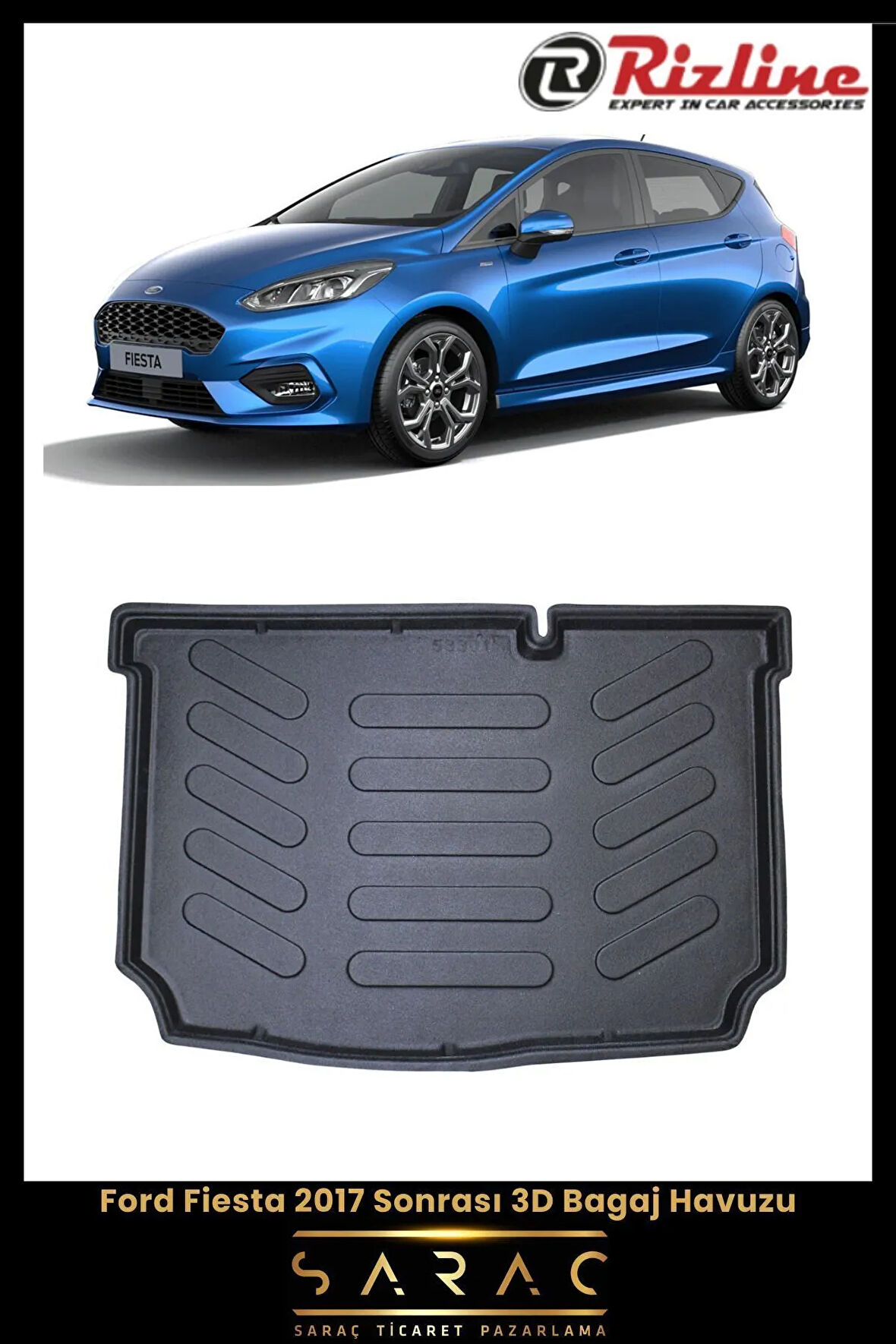 Rizline Ford Fiesta 2023 Model 3D Bagaj Havuzu