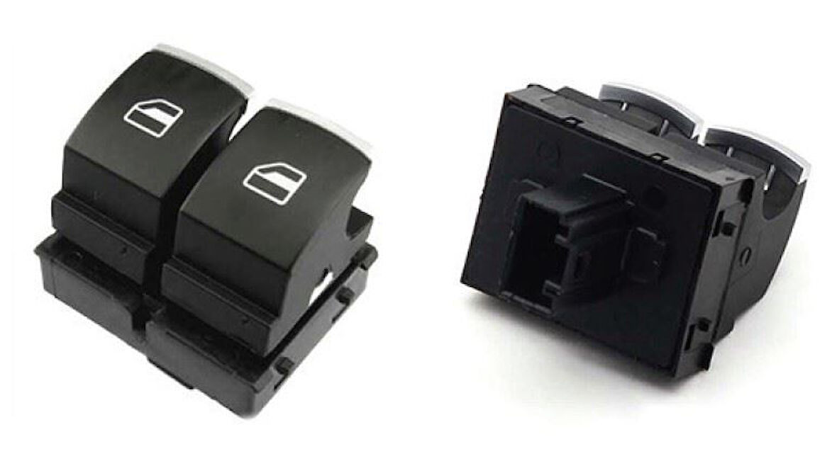 CAM KALDIRMA ANAHTARI  İKİLİ KROM     VW.CADDY, AMAROK 2006->