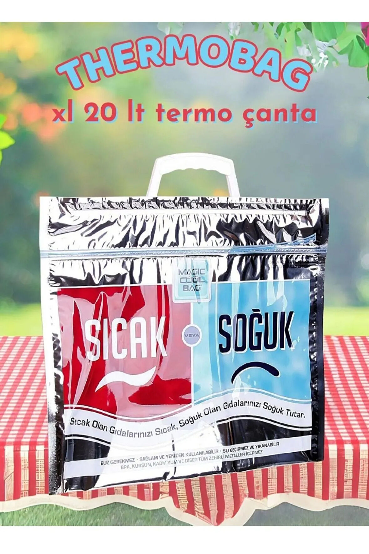 Magic Cool Bag Sıcak Soğuk Taşıma Torbası Termos Torba 50×50×10