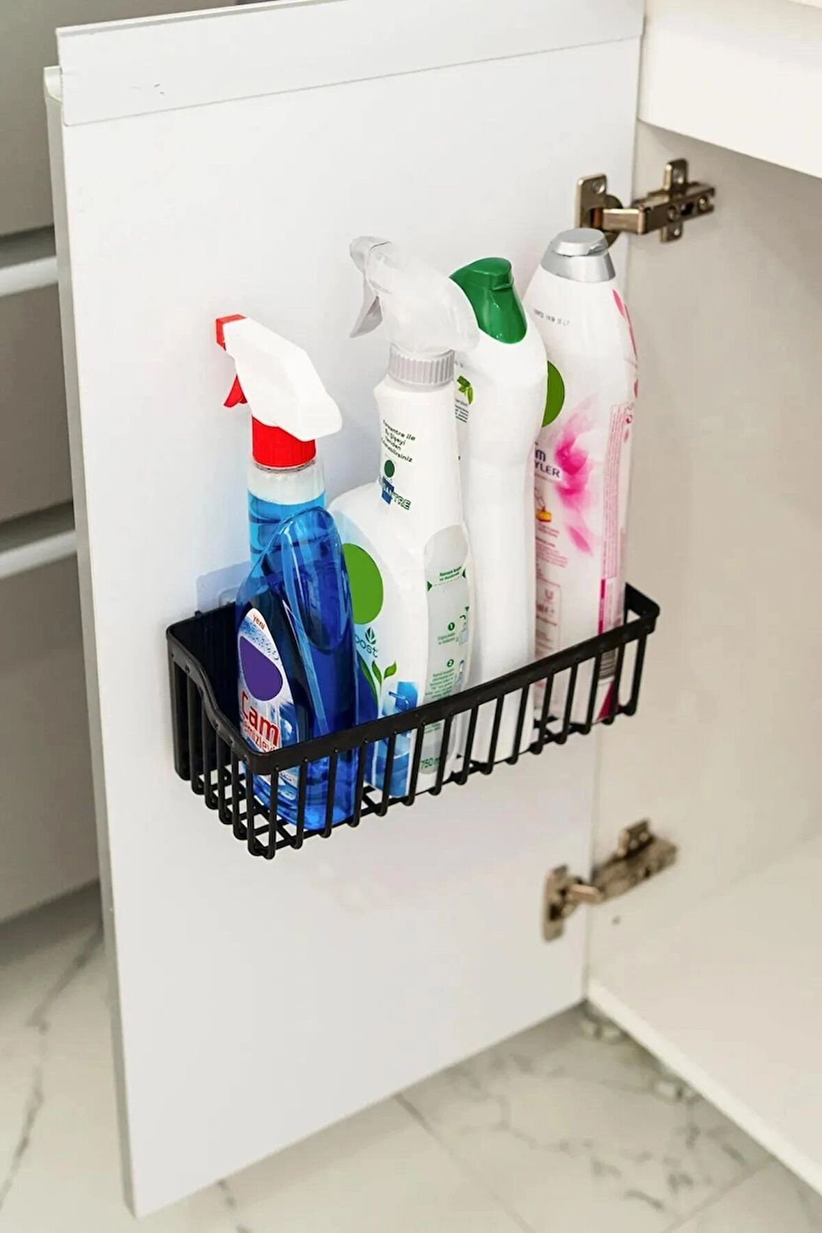  Askılı Mutfak- Banyo Rafı Düzenleyici Duş Şampuanlık