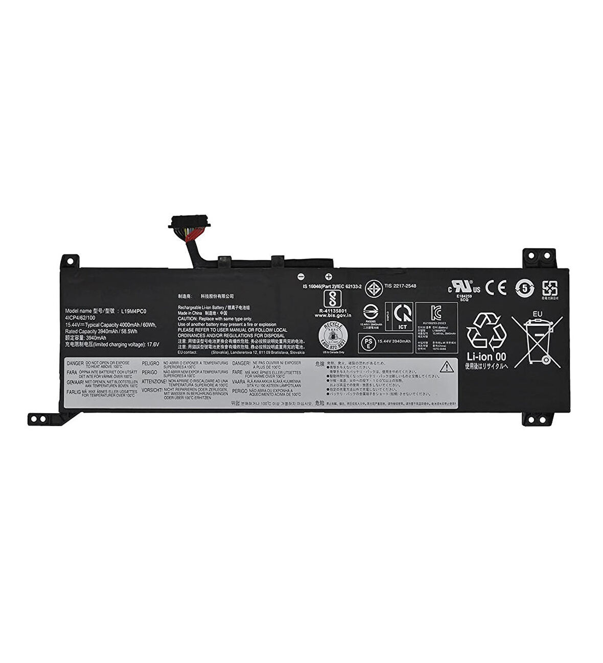 Lenovo Legion 5 82B500CLTX05 Notebook Batarya Laptop Pil V1
