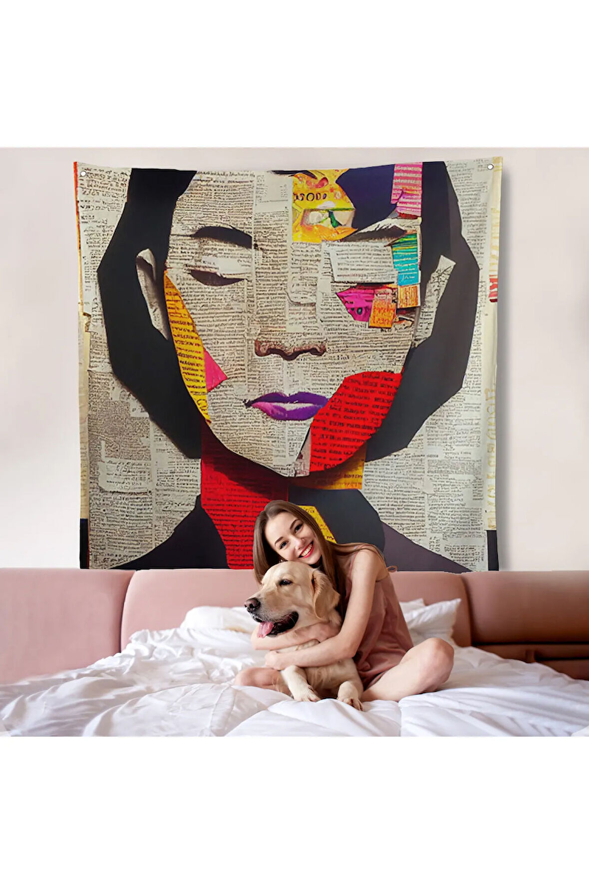 Gazete ve Dergilerden Kadın Duvar Örtüsü-8364