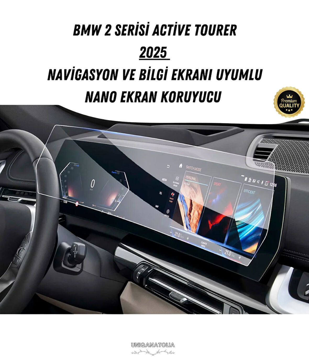 Bmw 2 Serisi Active Tourer 2025 Navigasyon Ve Bilgi Ekran Uyumlu Nano Ekran Koruyucu