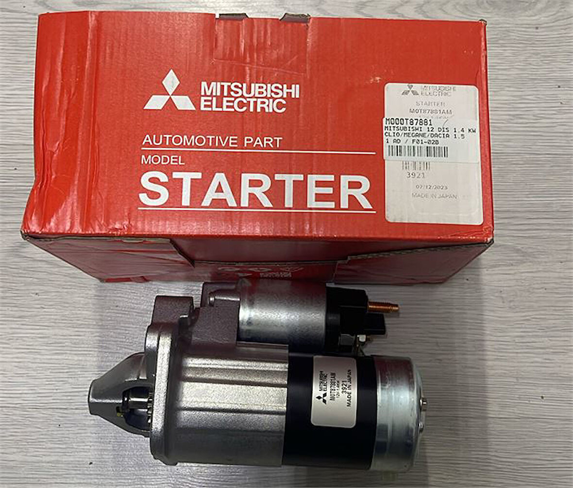 MITSUBISHI MARŞ MOTORU 12 DİŞ 1.4 KW CLIO/MEGANE/DACIA 1.5