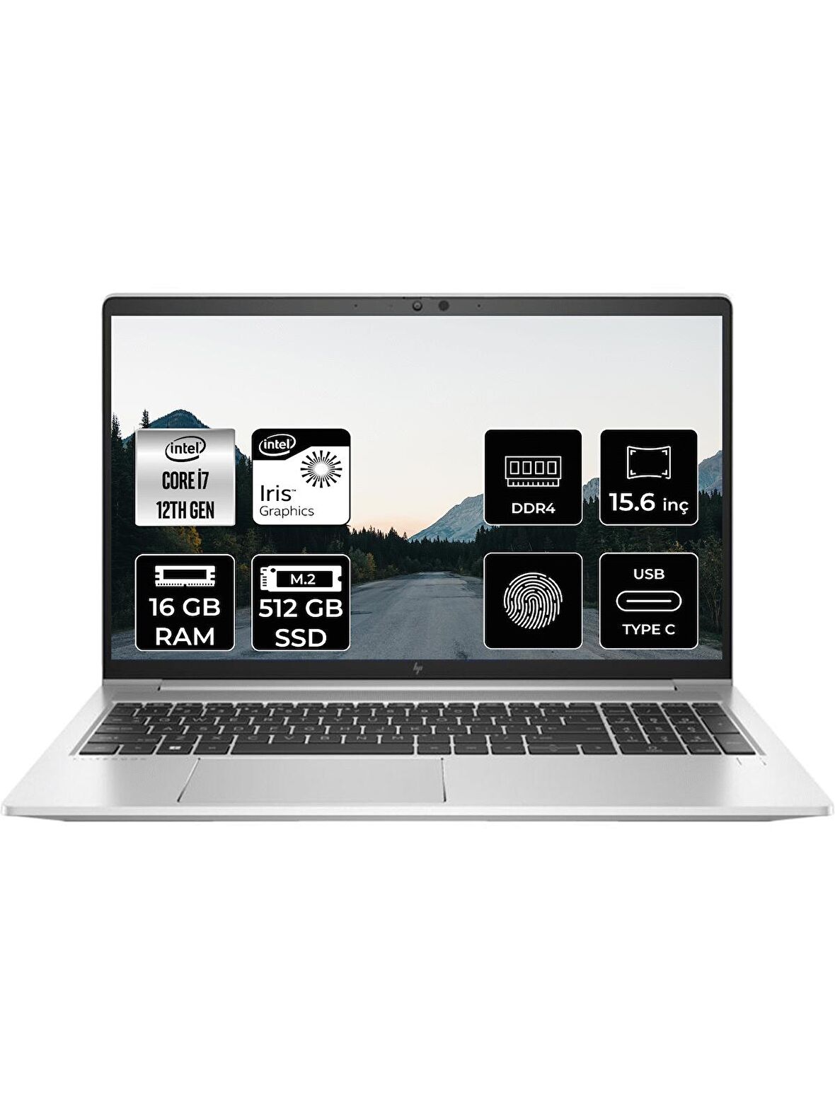 HP EliteBook 650 G9 i7-1255U 16GB 512GB SSD 15.6'' FHD FDOS 6S726EA Taşınabilir Bilgisayar