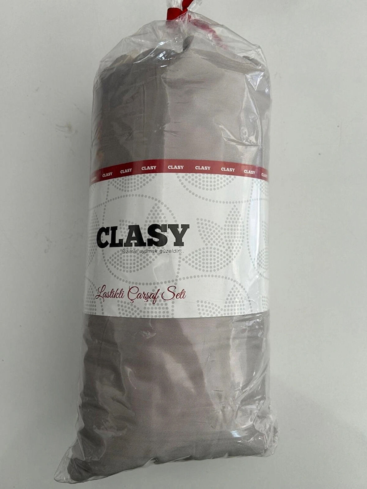 Clasy Pamuk Saten Lastikli Çarşaf Seti – Çift Kişilik (Düz)