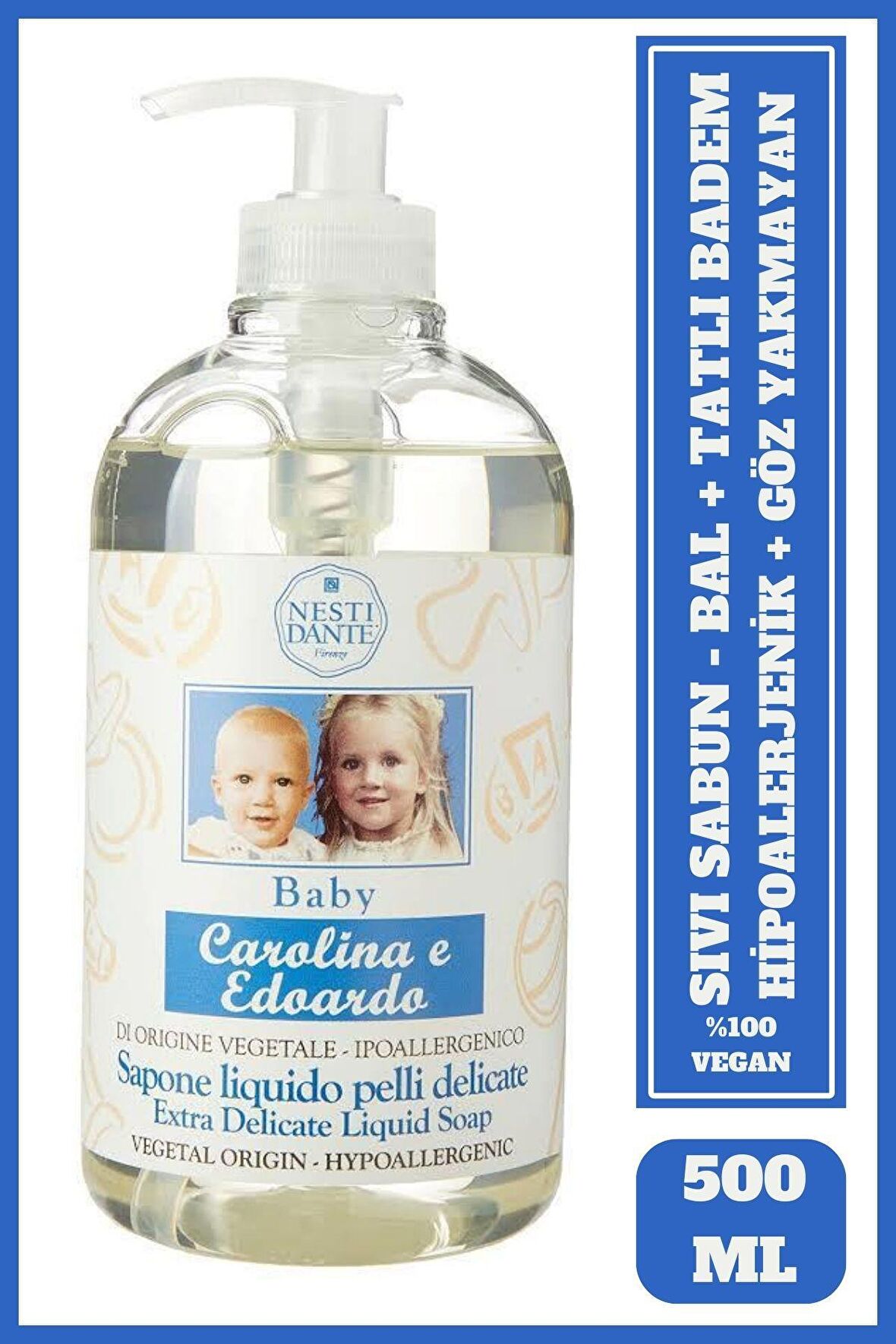 Bebek Banyo ve Duş Jeli Hipoalerjenik Vegan Bebek Bakım 500 ml