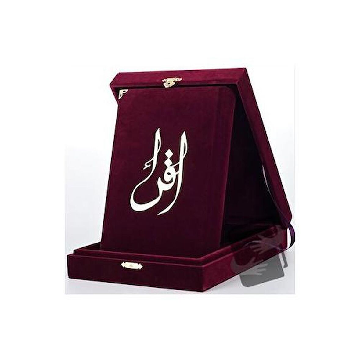 Kuranı Kerim Orta Boy Kadife Kutulu Mor