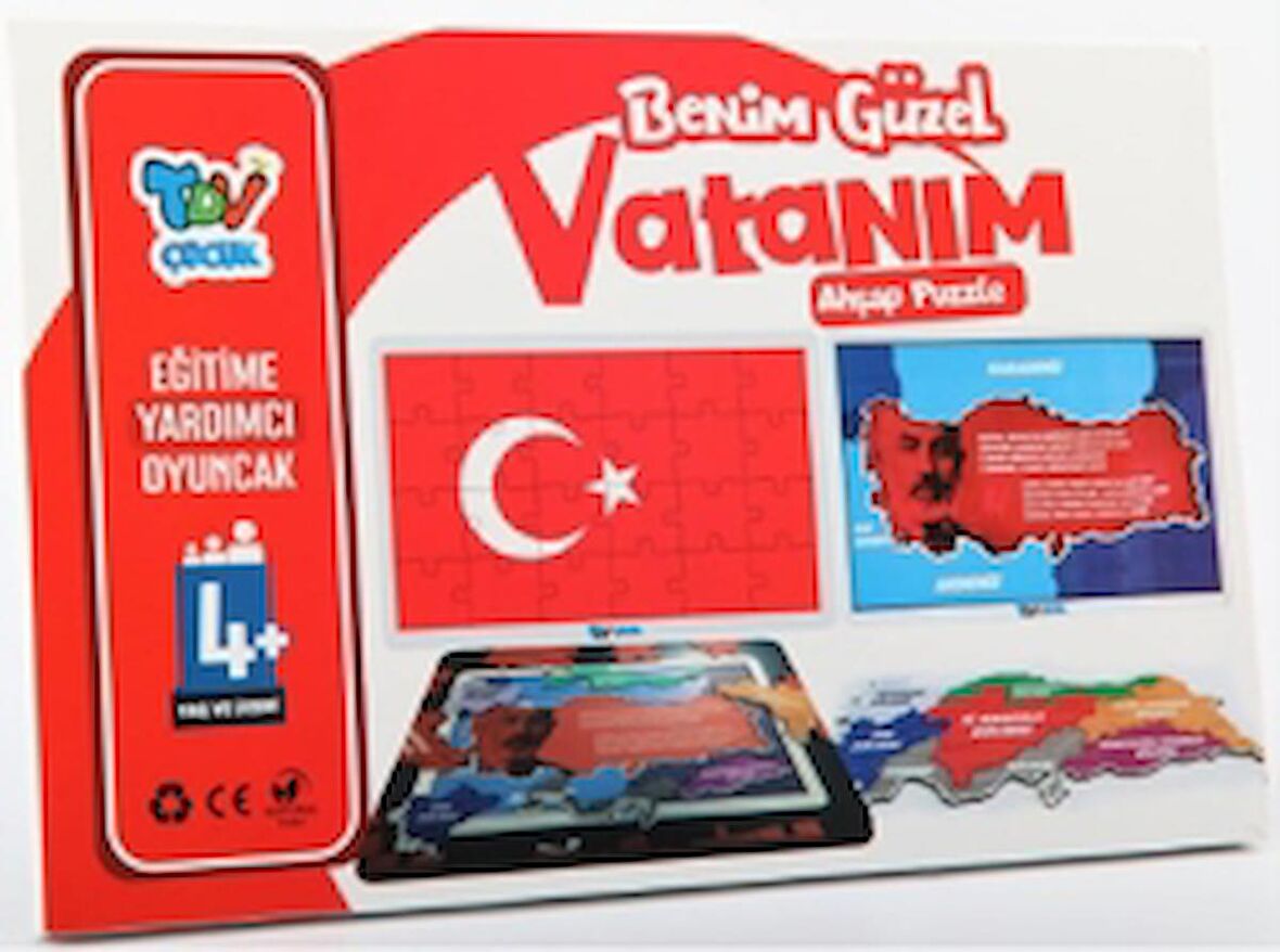 Benim Güzel Vatanım Ahşap Puzzle