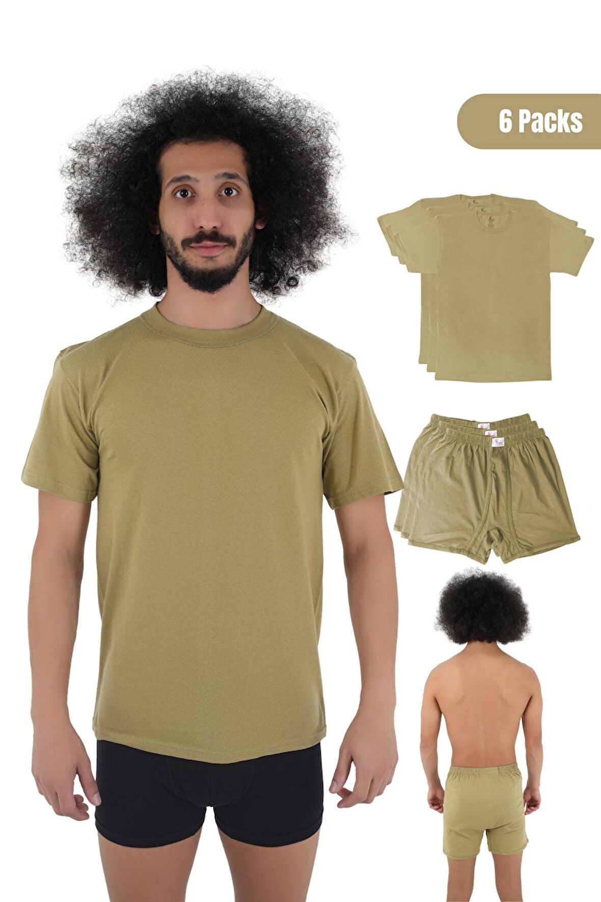 Asker Er Fanila Boxer 6'lı İç Çamaşır Takımı Özel Ambalaj Kutusunda