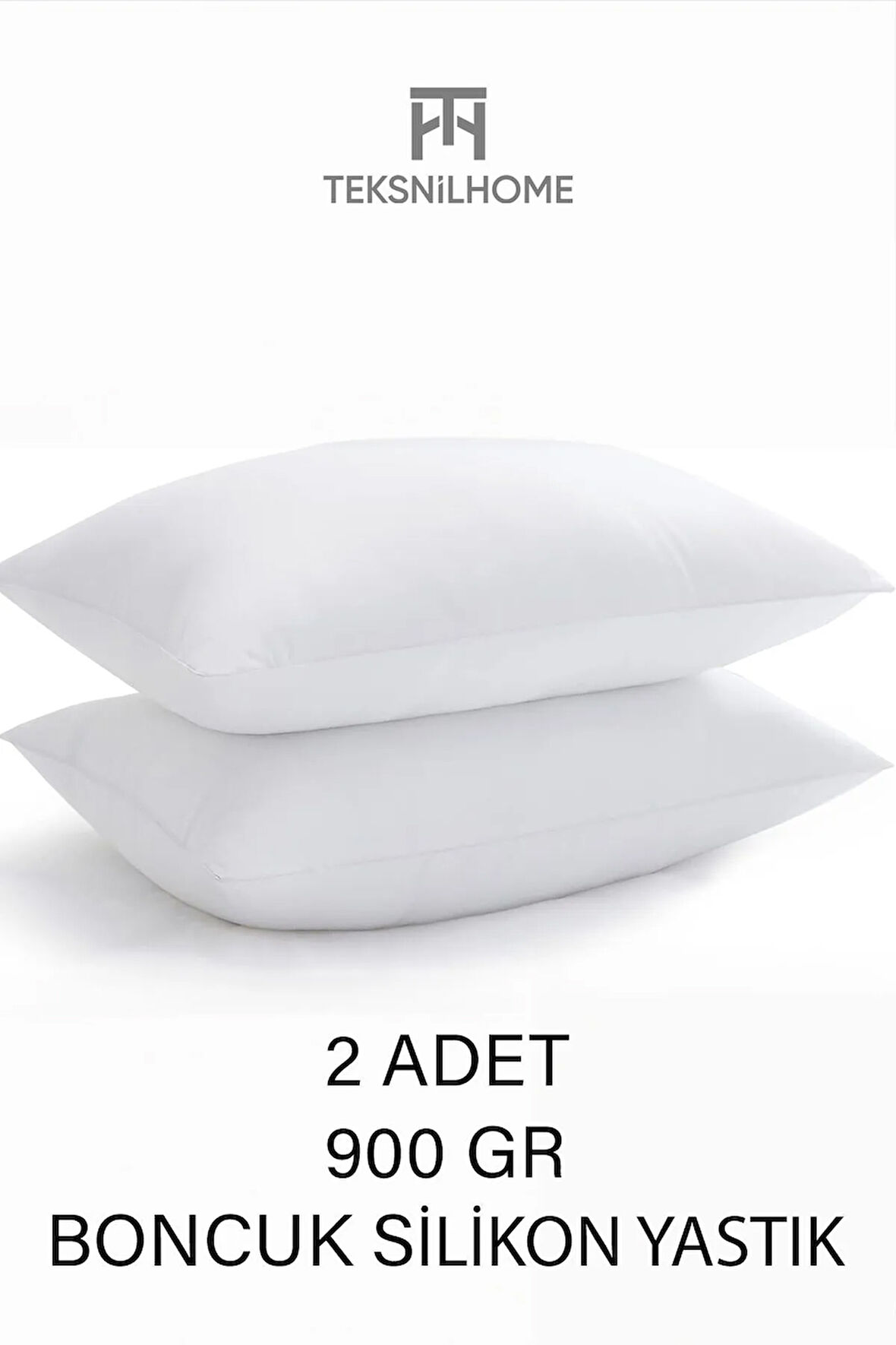 | 2 Adet Boncuk Silikon Yastık | 900 gram | Antialerjik | 50x70 Cm | Otel Kalitesi