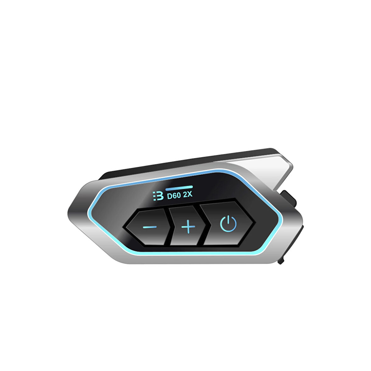 D60 2x Motosiklet Kask Kulaklığı Bluetooth Intercom Rgb Işıklı 2 Intercom Bağlantılı