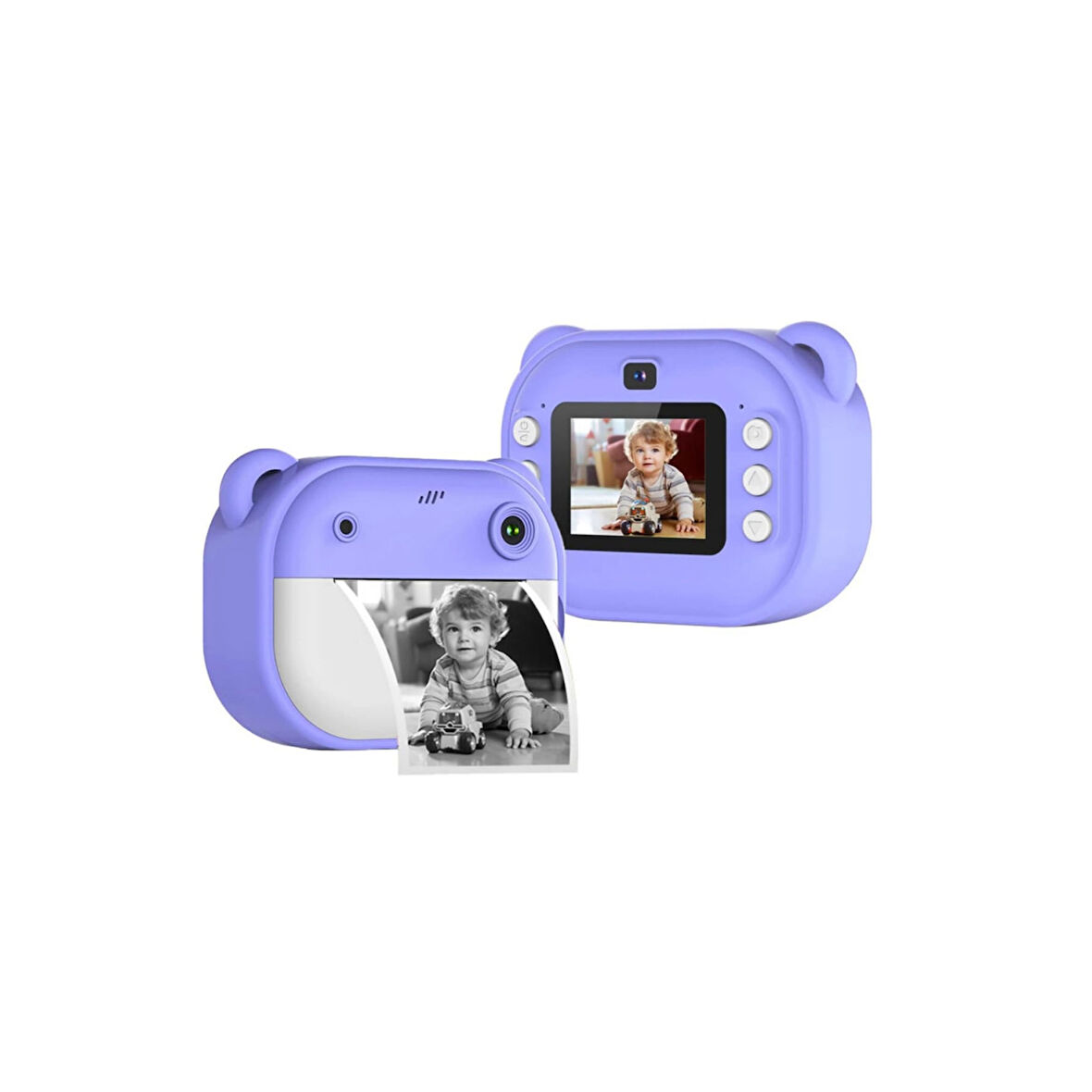 Dijital Video Kayıt Fotoğraf Çocuk Kamerası Anlık Termal Resim Kağıt Baskılı