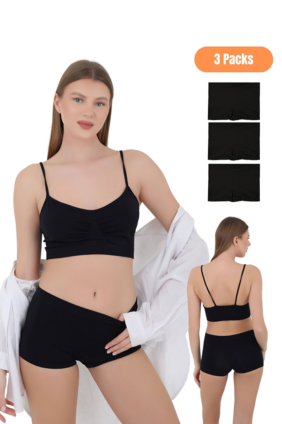 Kadın Mikro Fiber Kısa Boxer - 3'lü Özel Paket