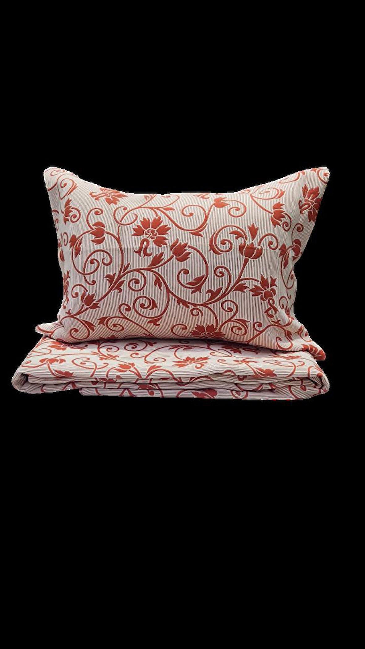 RÜYA TEK KİŞİLİK PİKE YATAK ÖRTÜSÜ SARMAŞIK KİREMİT