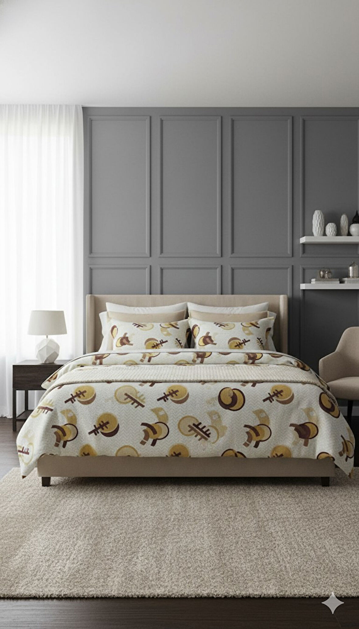 RÜYA TEK KİŞİLİK PİKE YATAK ÖRTÜSÜ GUİTARS TARÇIN