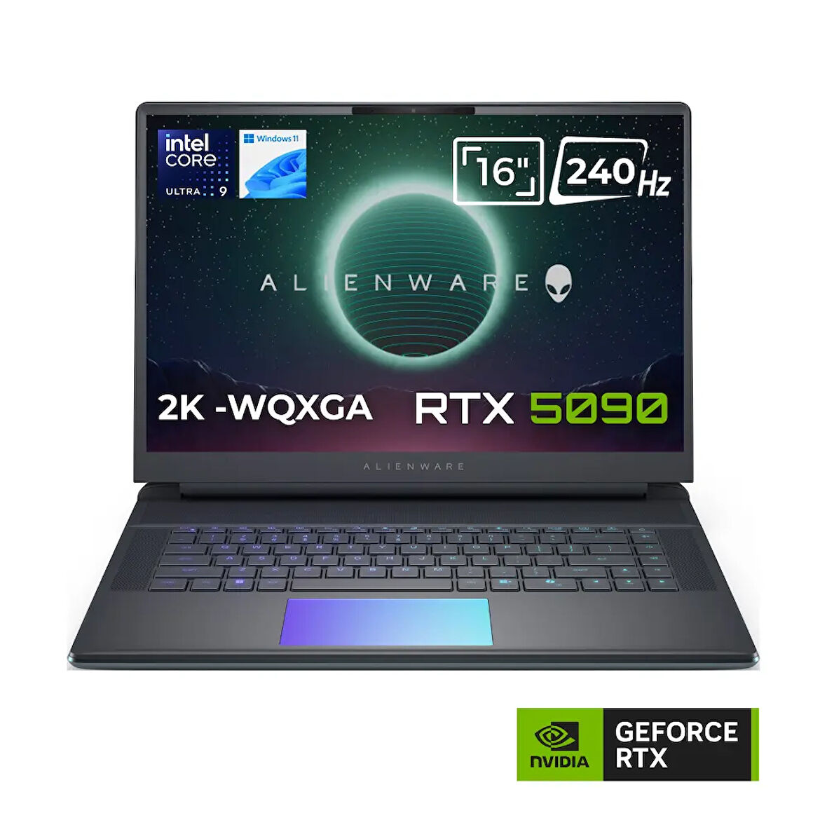 Dell Alienware 16 Area-51 AA16250 Ultra 9 275HX 32GB 3TB SSD 24GB RTX5090 175W 16 WQXGA 240Hz Windows 11 İngilizce Klavye