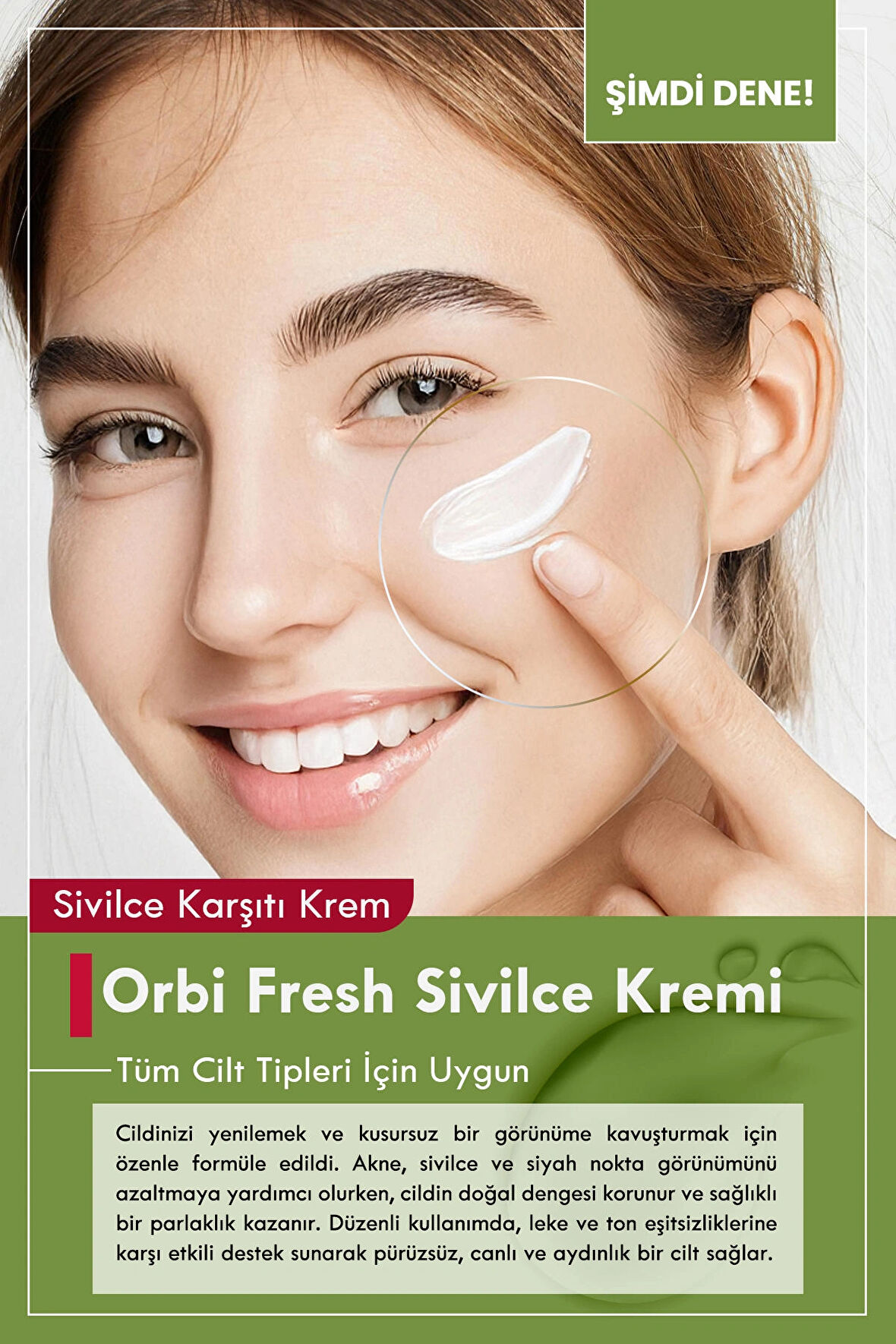 Sivilce Önleyici, Ve Sivilce Karşıtı, Akne, Siyah Nokta Leke,giderici, Yüz Kremi 100 ML