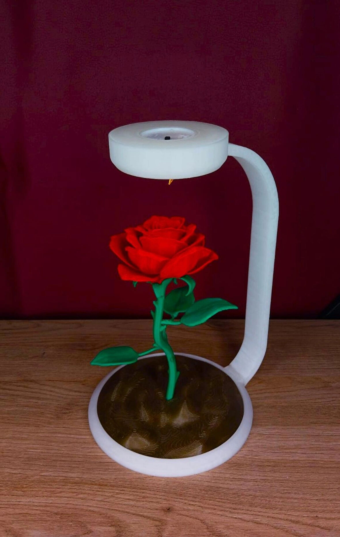 3D Yazıcı Üretimi Gül Işığı – Tealight Gece Lambası