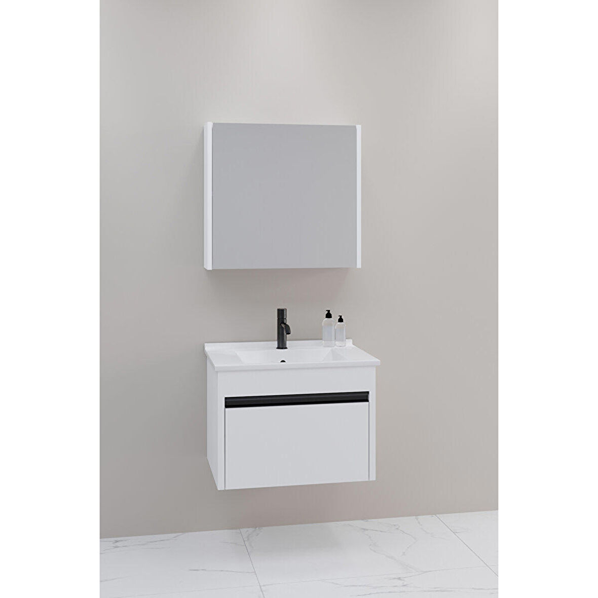 Duenos 65 Cm Banyo Dolabı Bgn Aynalı - Boy Dolap Hariç