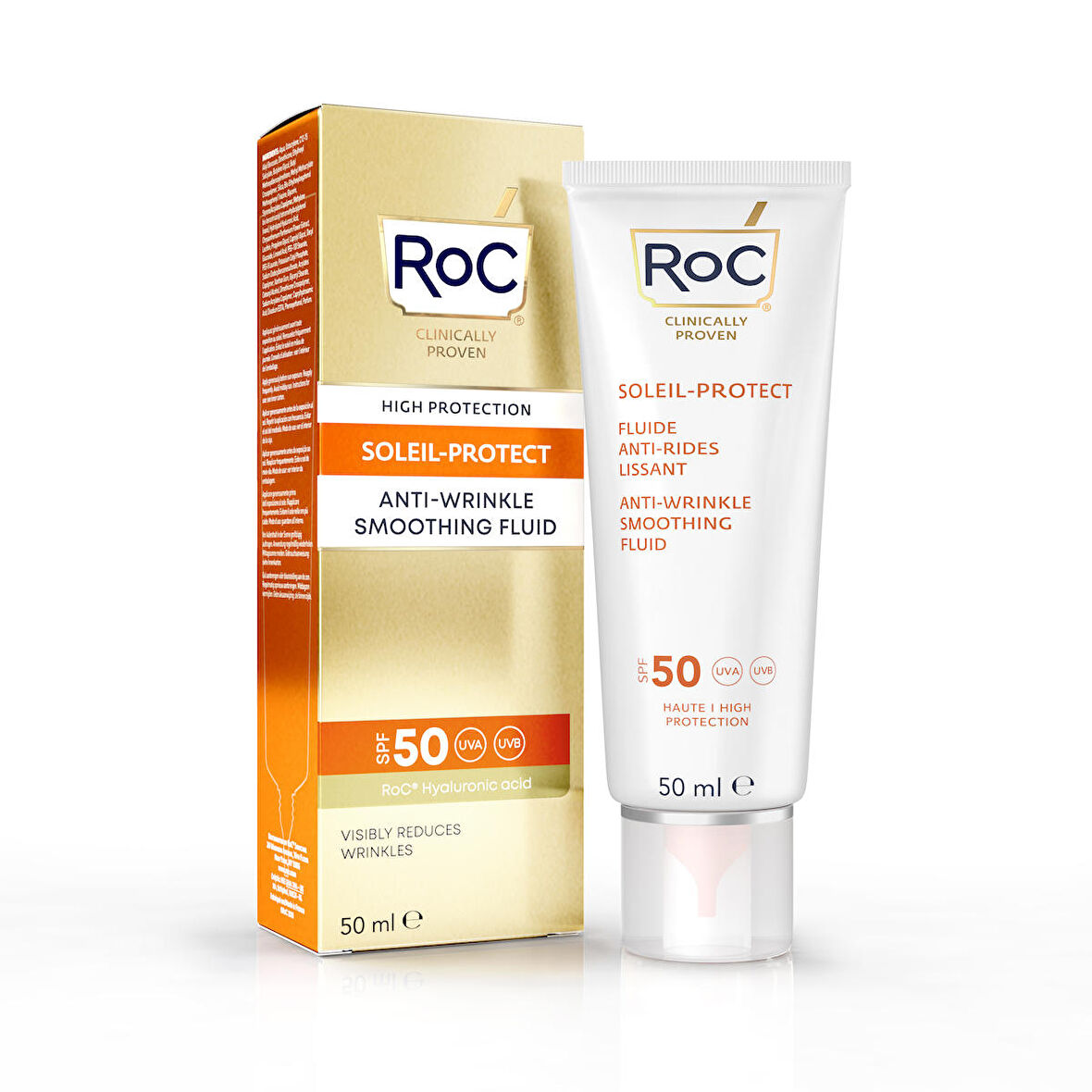 Roc Soleil-Protect Anti-Wrinkle Kırışıklık Karşıtı Likit Güneş Kremi 50 Faktör 50ML