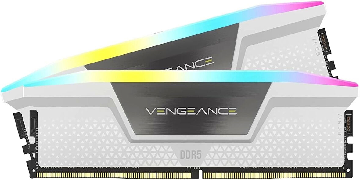 Corsair 32GB(2x16) Vengeance RGB 6400MHz CL36 DDR5 Beyaz Bellek